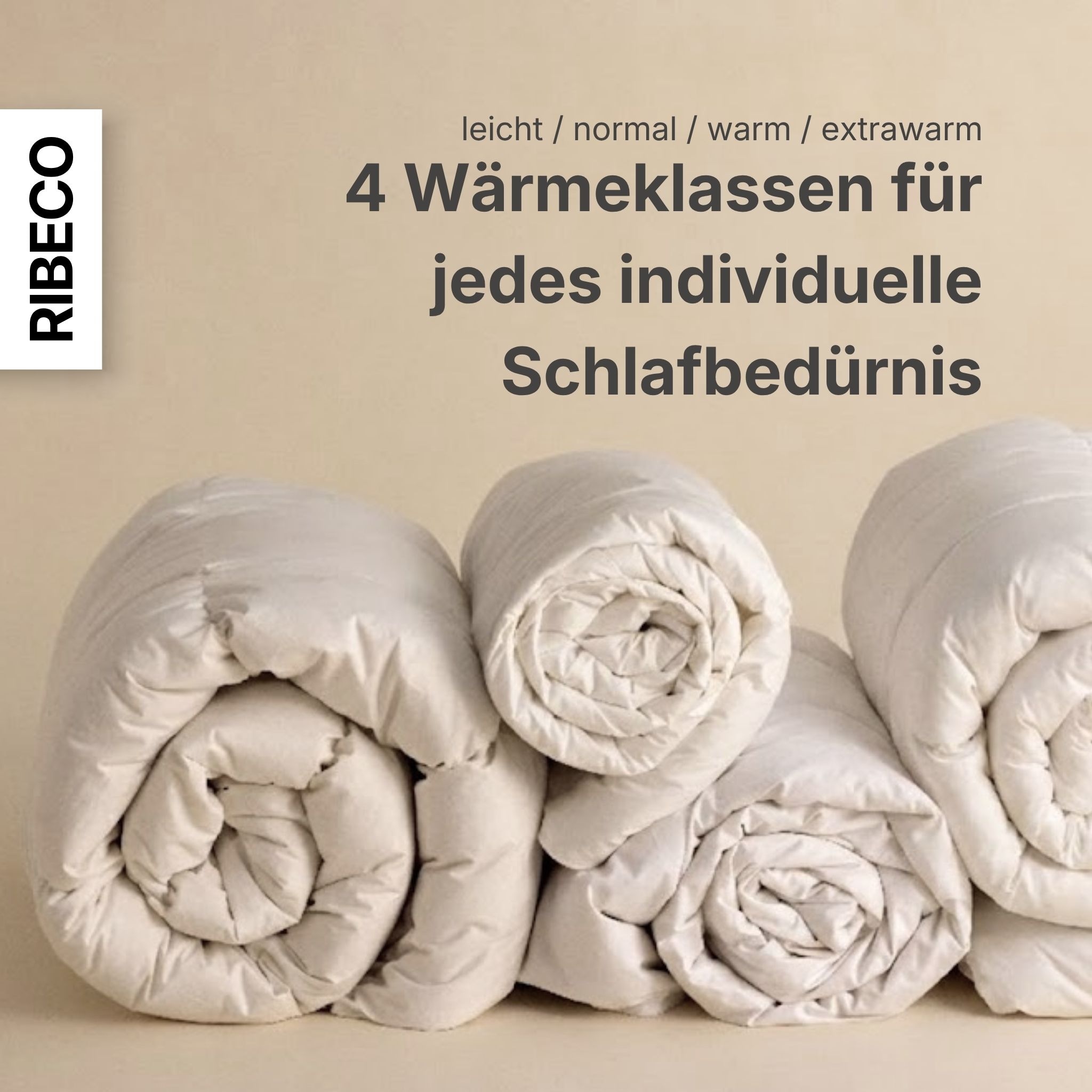RIBECO Federbettdecke »Bettdecke in 135x200 und 155x220cm Topseller,« extrawarm Füllung 50% Daunen & 50% Federn 1 Stk. tlg. Daunen und Federn, Made in Germany, mit gratis 80x80 cm Kissen