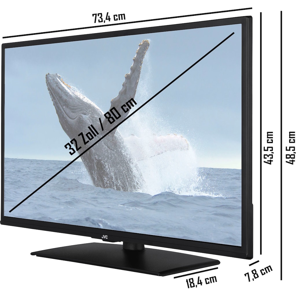JVC LED-Fernseher »LT-32VH5155«, 80 cm/32 Zoll, HD-ready, Smart TV, HDR, Triple-Tuner, 6 Monate HD+ inklusive