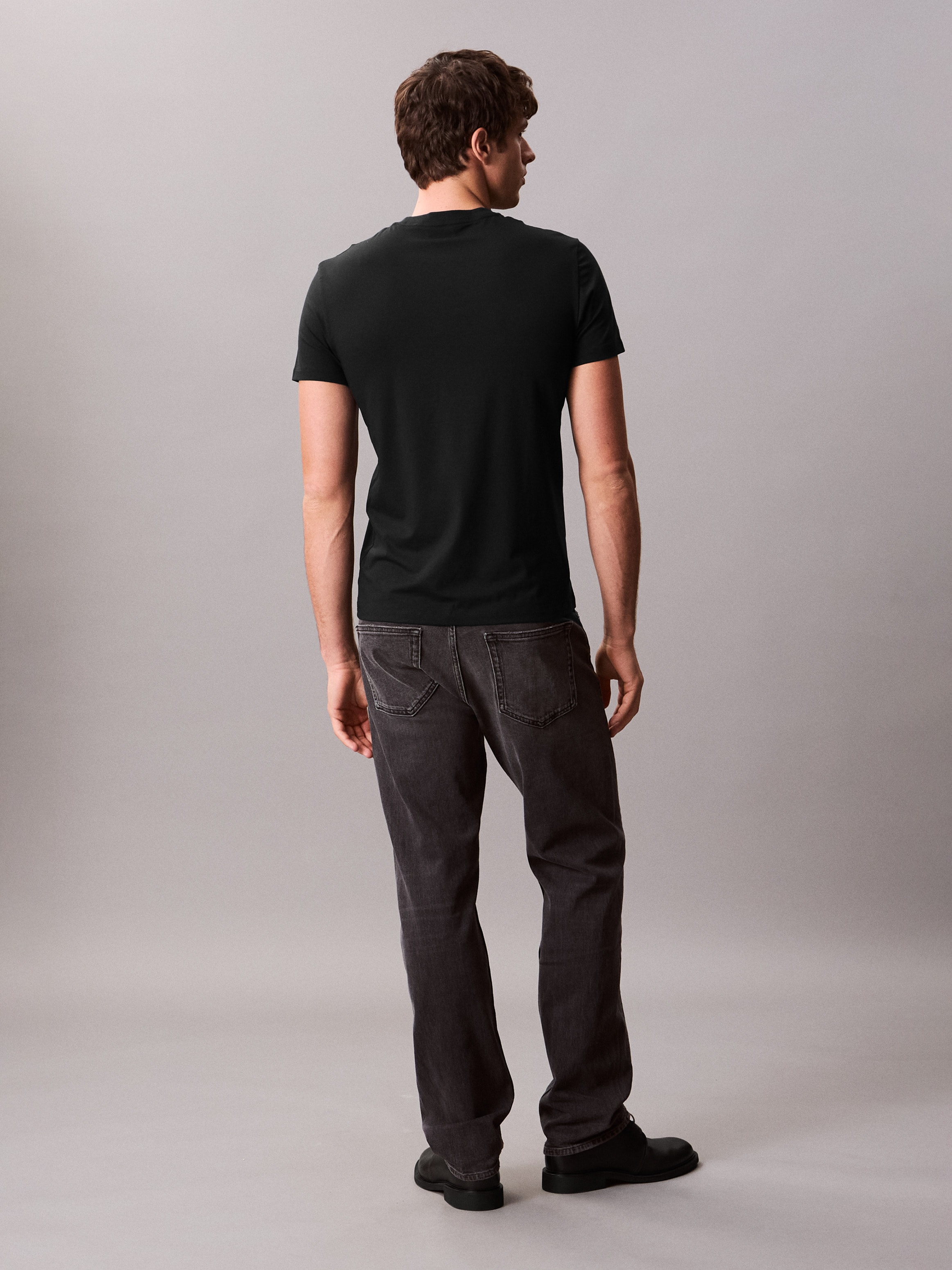 Calvin Klein T-Shirt »SS STRETCH COTTON SLIM TEE«, Mit Rundhalsausschnitt