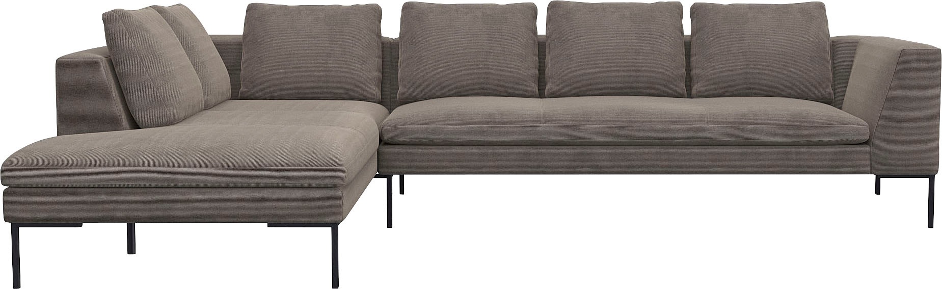 FLEXLUX Ecksofa »Loano, superbequemer Sitzkomfort durch Kaltschaum im Sitz, günstig online kaufen