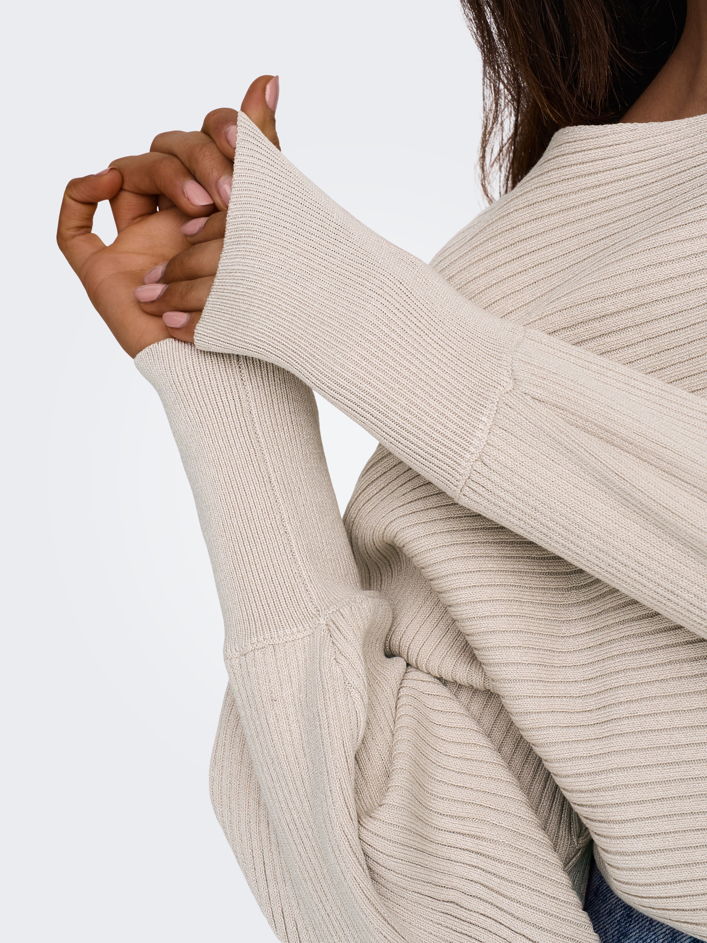 ONLY Strickpullover »ONLADALINE L/S SHORT PULLO KNT NOOS« Viskosemischung, regular fit