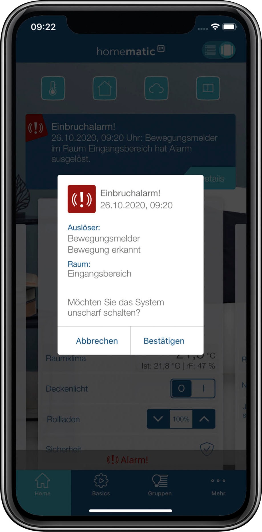 Homematic IP Bewegungsmelder »Bewegungsmelder mit Dämmerungssensor – außen«, (1 St.)