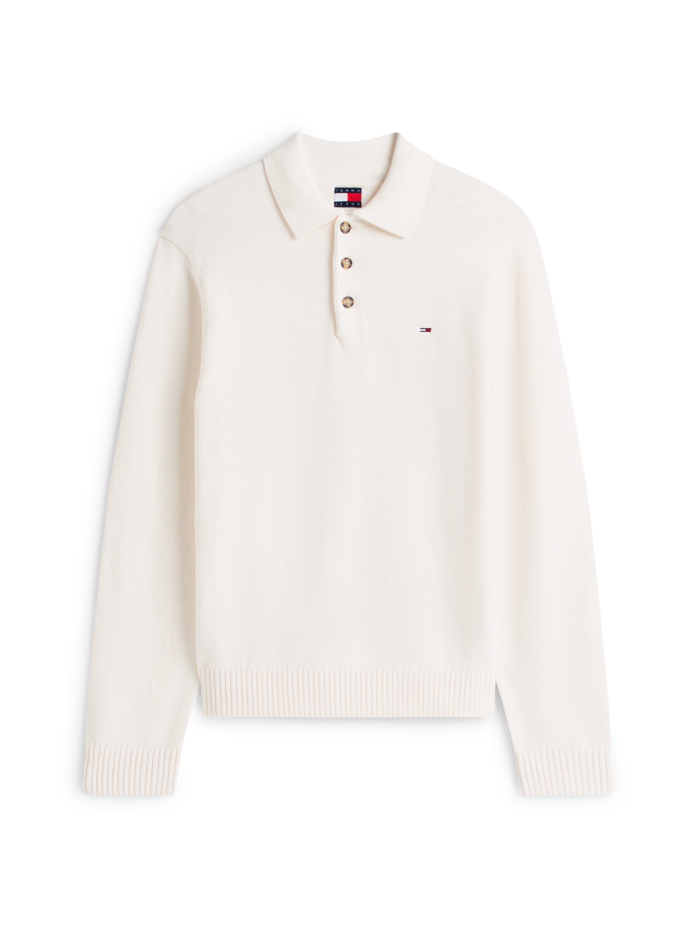 Tommy Jeans Polokragenpullover »TJM ESSENTIAL POLO« slim fit, Feinstrick