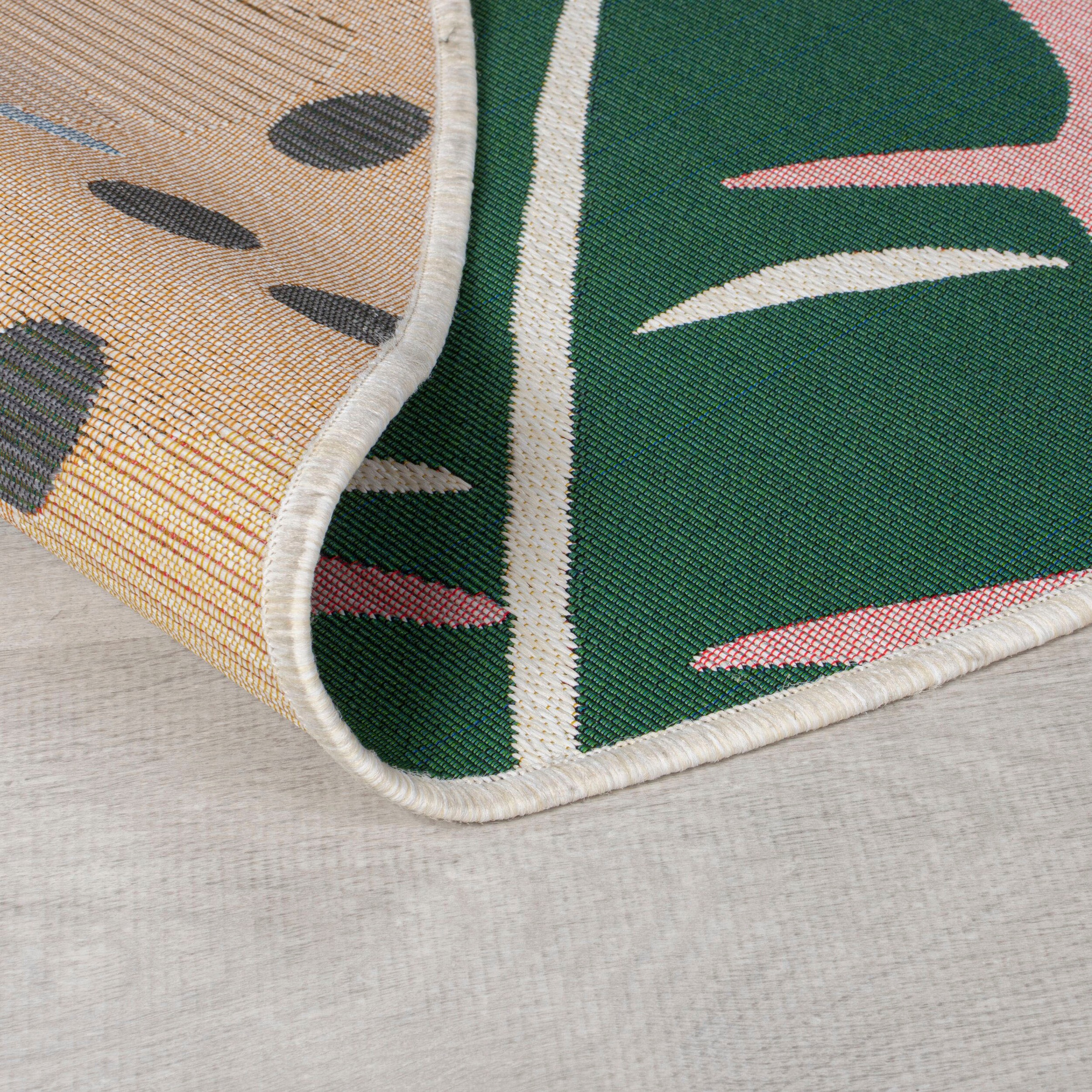 FLAIR RUGS Teppich »Hawaii«, rund, 2 mm Höhe, Outdoor geeignet