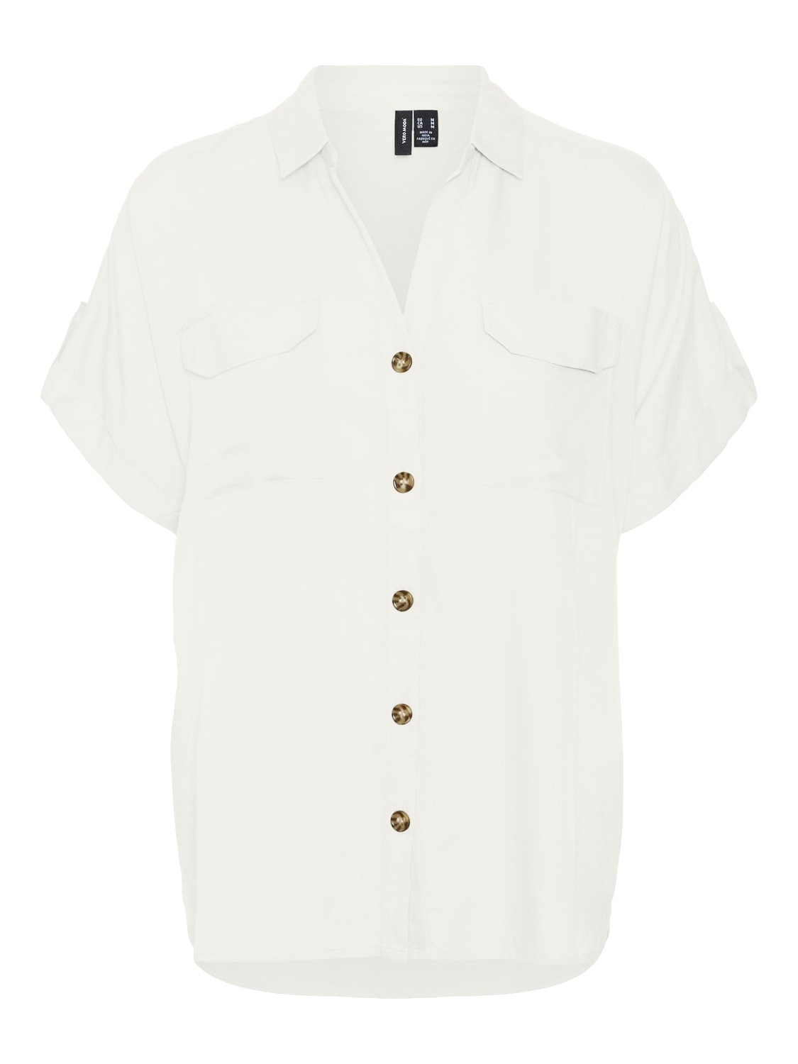 Vero Moda Kurzarmbluse »VMBUMPY S/S SHIRT WVN GA NOOS« Viskose, regular fit