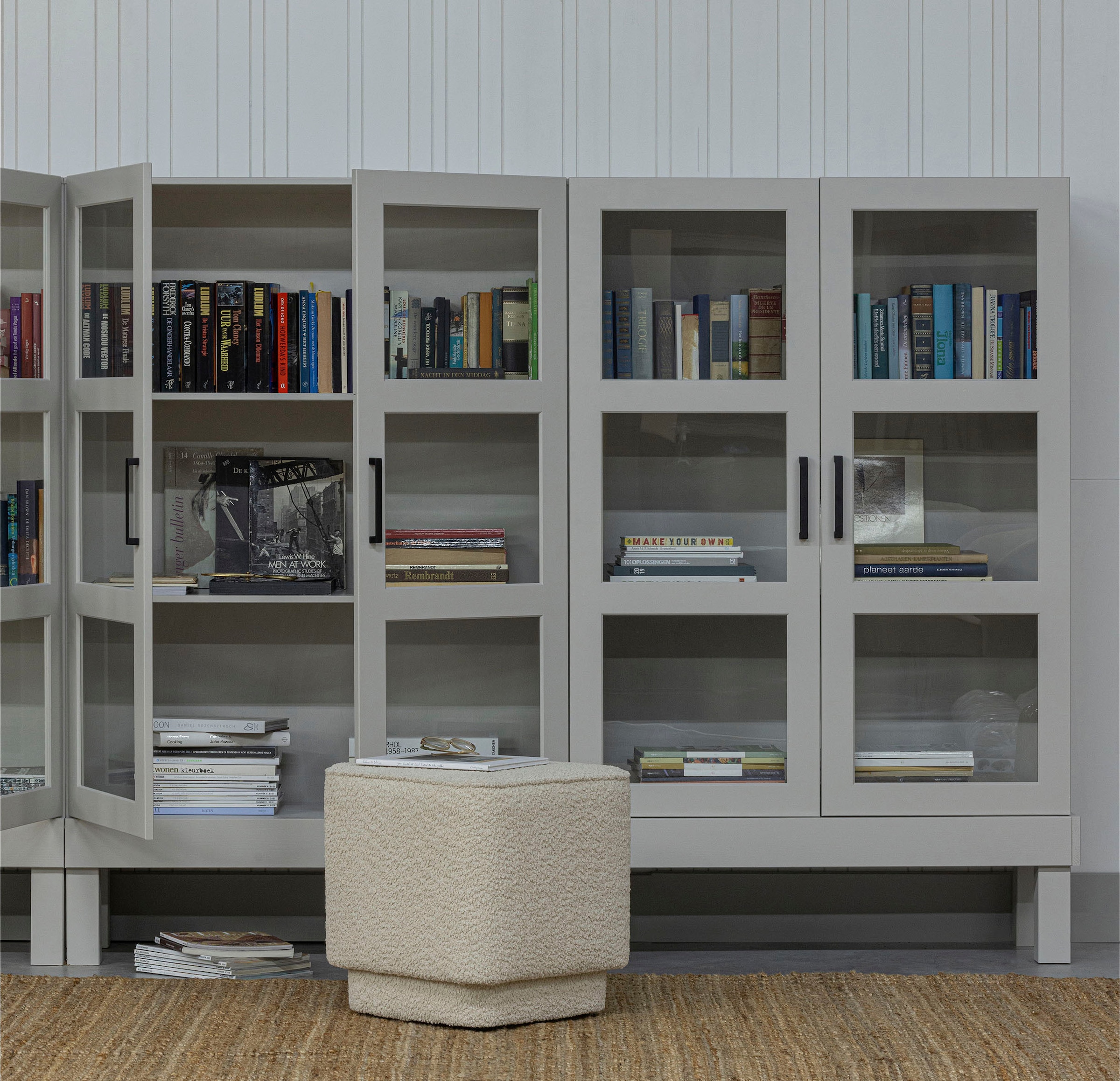 WOOOD Vitrine »Bonk«, ausgestattet mit drei Regalen, H 160 cm x B 107 cm