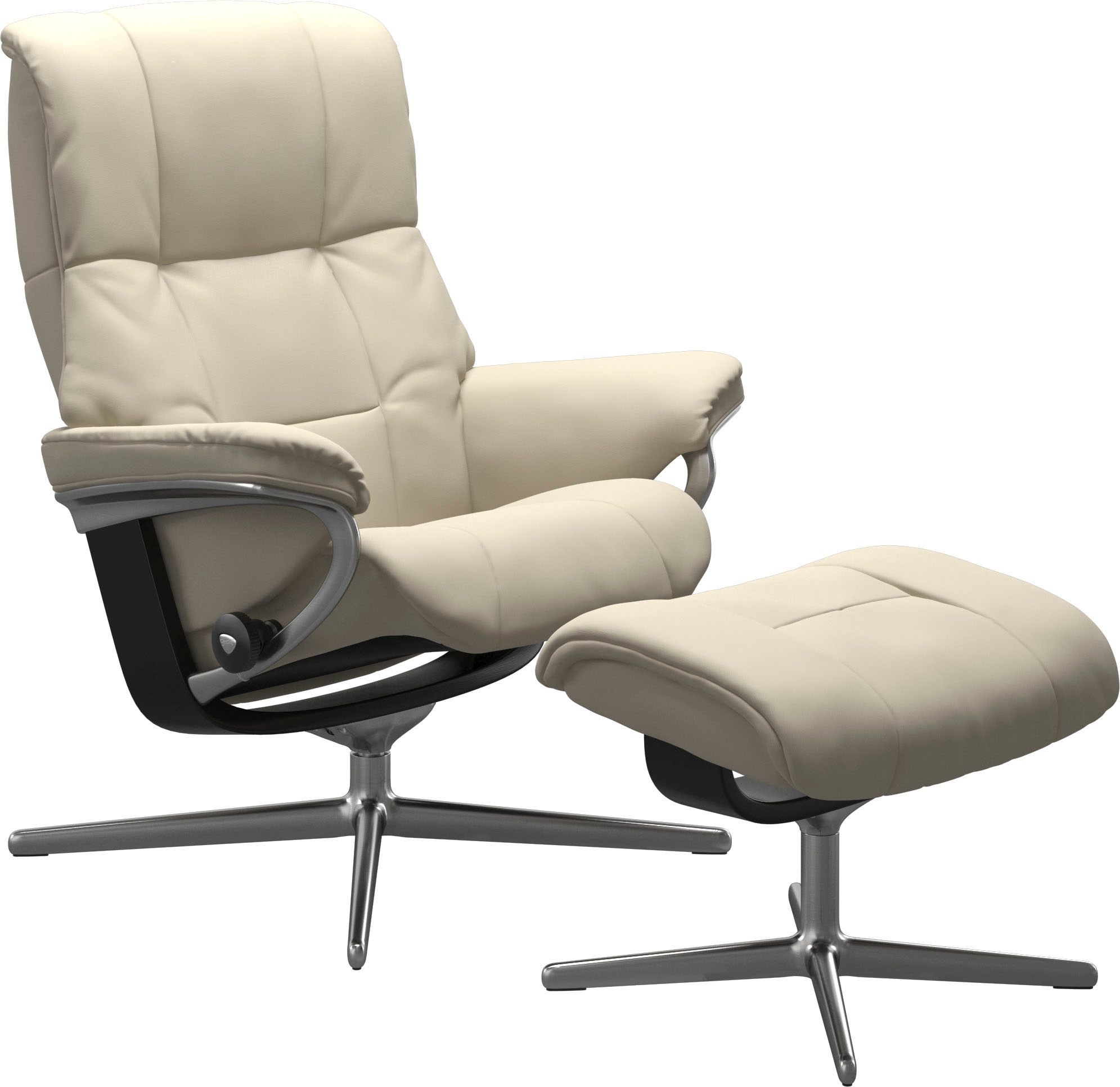 Stressless "Mayfair" Set, Relaxsessel mit Hocker, mit Hocker, mit Cross Bas günstig online kaufen