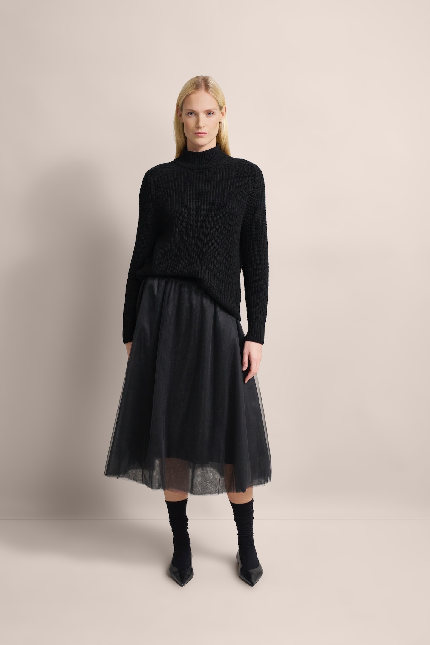 bugatti Jerseyrock mit elastischen Bündchen