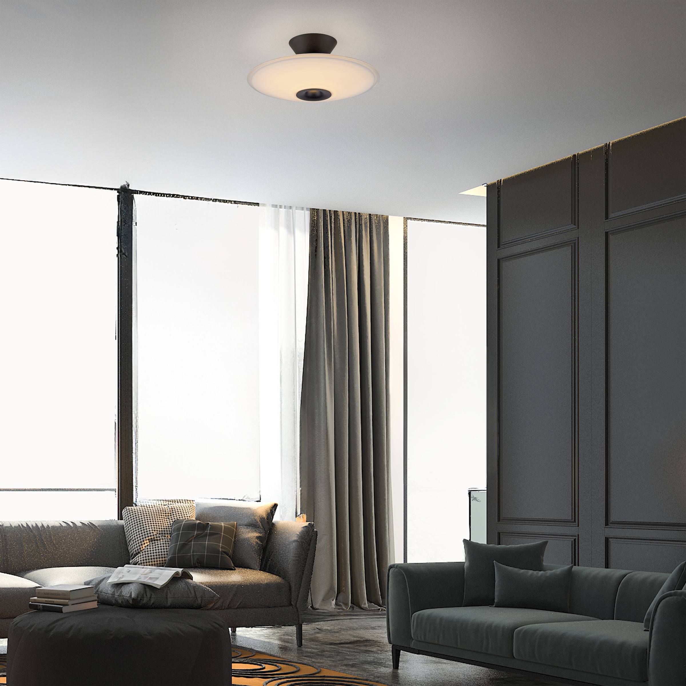 Paul Neuhaus LED Deckenleuchte »ELIPSA« LED-Board 1 Stk. Warmweiß Dimmfähig über separaten Tronicdimmer, Opalglas