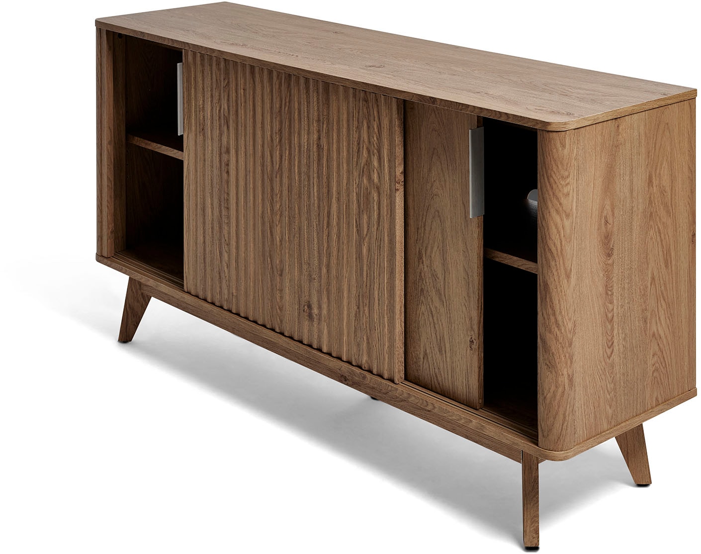 Jahnke Sideboard »WAVE SBS 145«, (1 St.), Retro-Stil, mit 2 Schiebetüren, ca. 148 cm