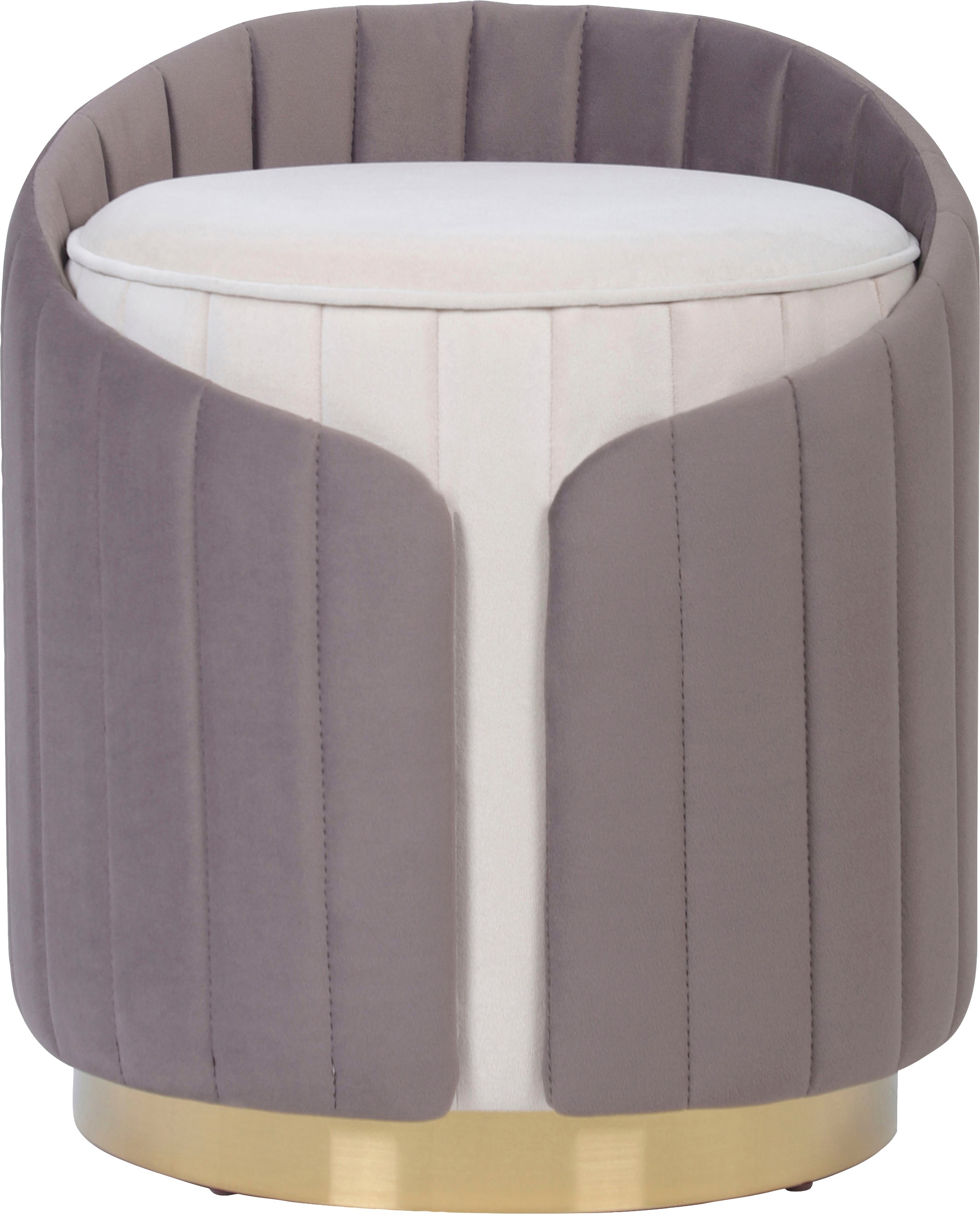 Kayoom Sitzhocker »Hocker Corin 145, Modernes Design, Komfortabel mit Rückenstütze«, (1 St.), zweifarbig, modern, komfortable Rückenstütze