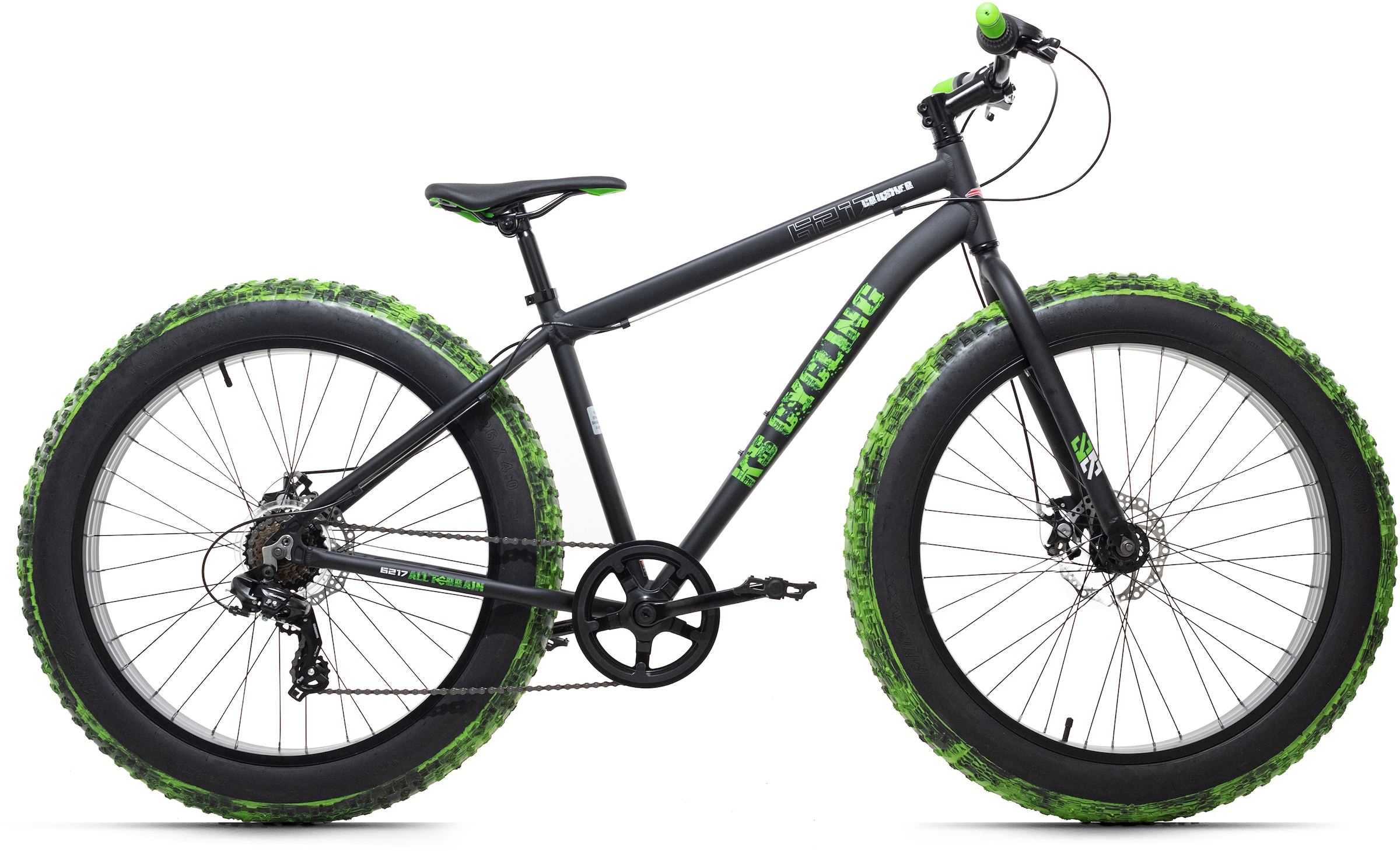 KS Cycling Fatbike »Crusher«, 7 Gang, Shimano, Tourney Schaltwerk, Kettenschaltung, für Herren, Kettenschaltung