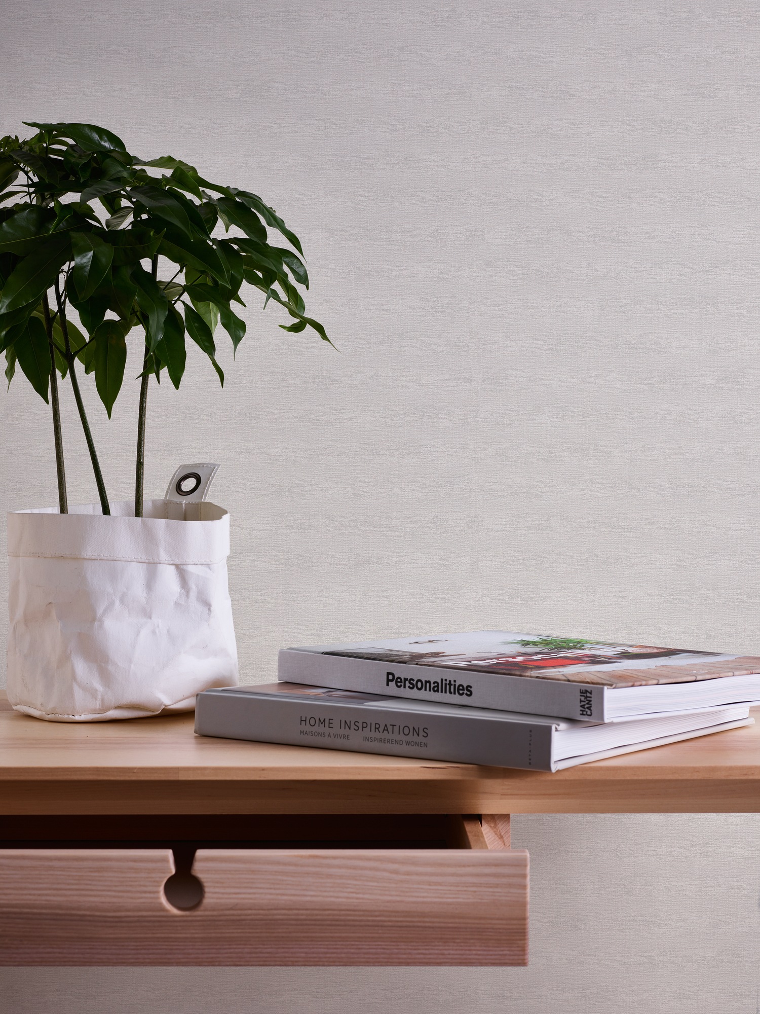 A.S. Création Vliestapete »Casual Living einfarbige Tapete Unitapete Leinenoptik Landhaus«, matt, Vliestapete einfarbig für Schlafzimmer Küche Wohnzimmer Uni Design