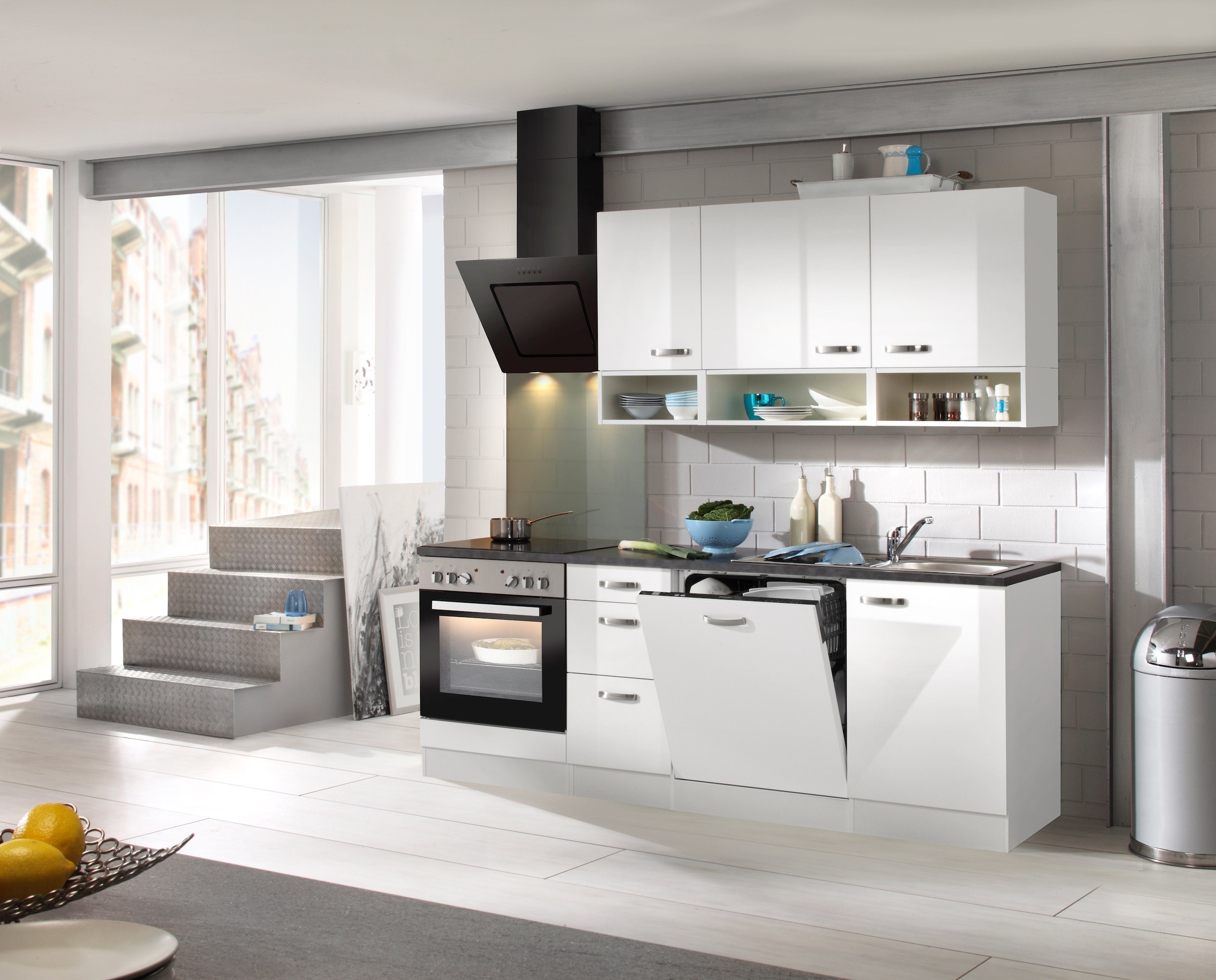 OPTIFIT Küchenzeile »Agos« mit E-Geräte, Breite 210 cm