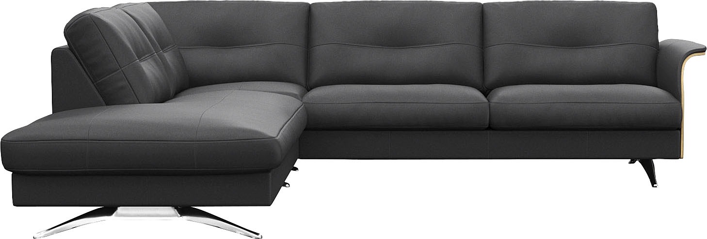 FLEXLUX Ecksofa »Glow, super bequem durch hochwertigem Sitzaufbau mit Feder günstig online kaufen