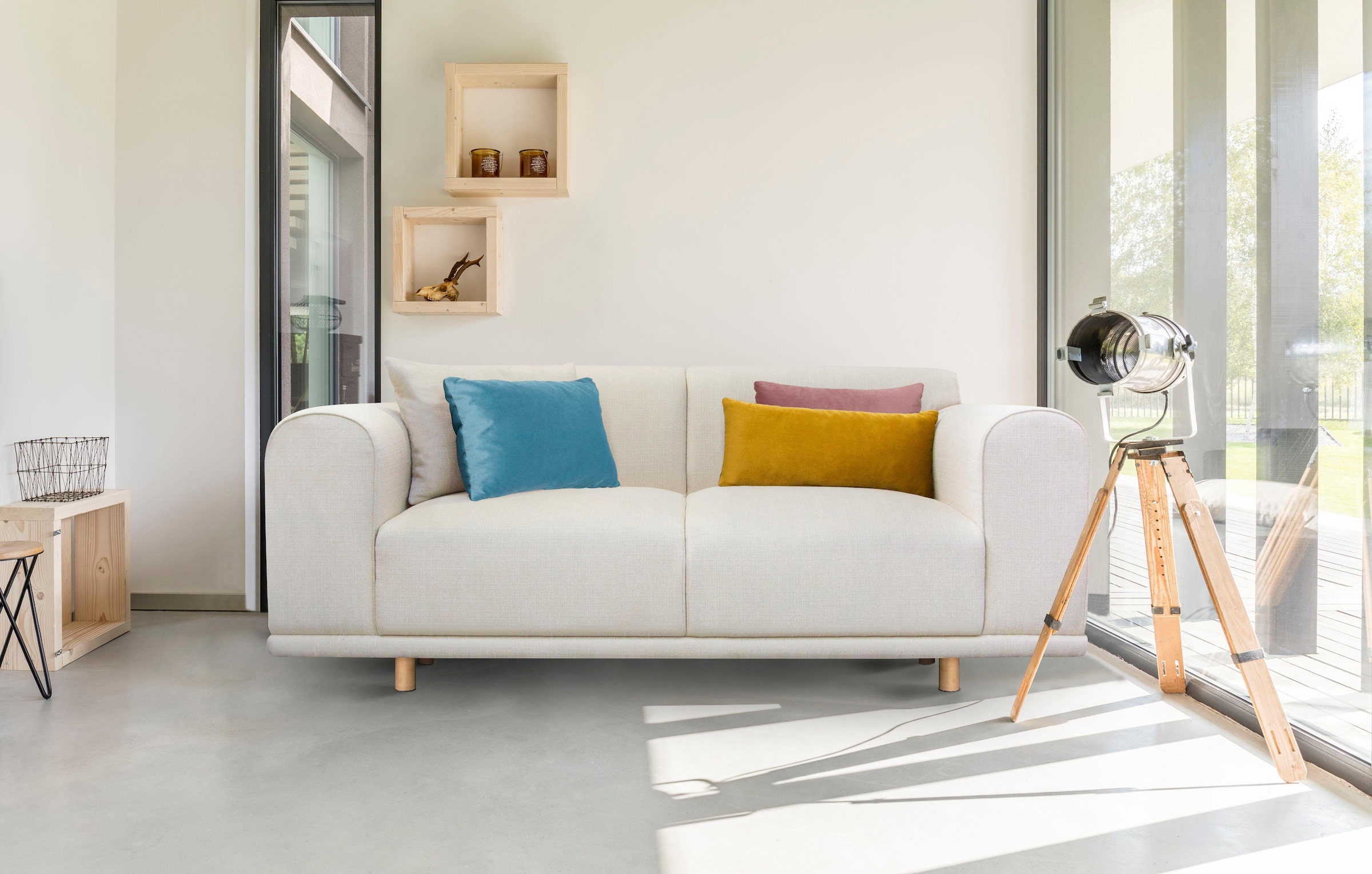 OTTO home 2-Sitzer »Maroon« in skandinavischem Design, mit losen Kissen günstig online kaufen