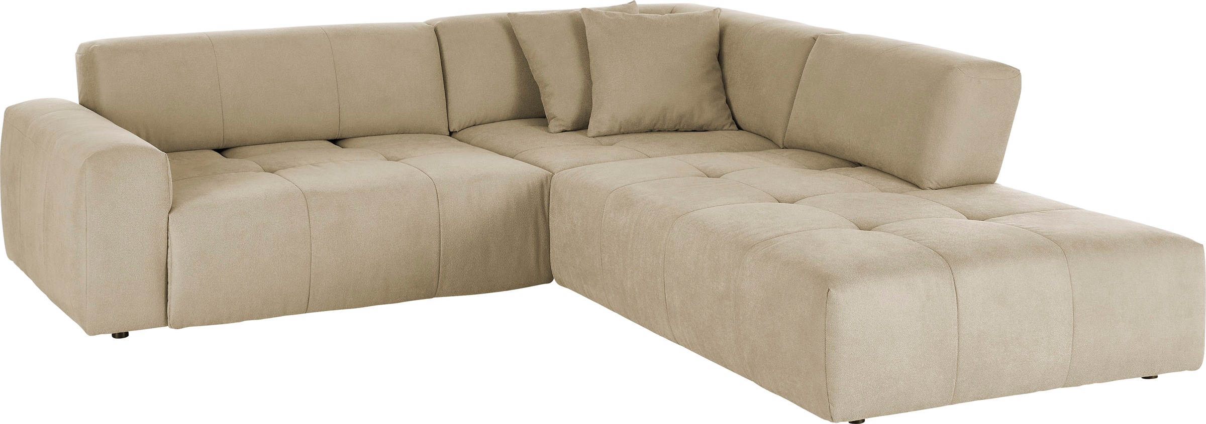 3C Candy Ecksofa »Yoshy Komfortsofa, bequem und modern, hochwertige Verarbeitungsdetails« Zwei verschiedene Sitztiefen durch verstellbare Rückenlehne, L-Form