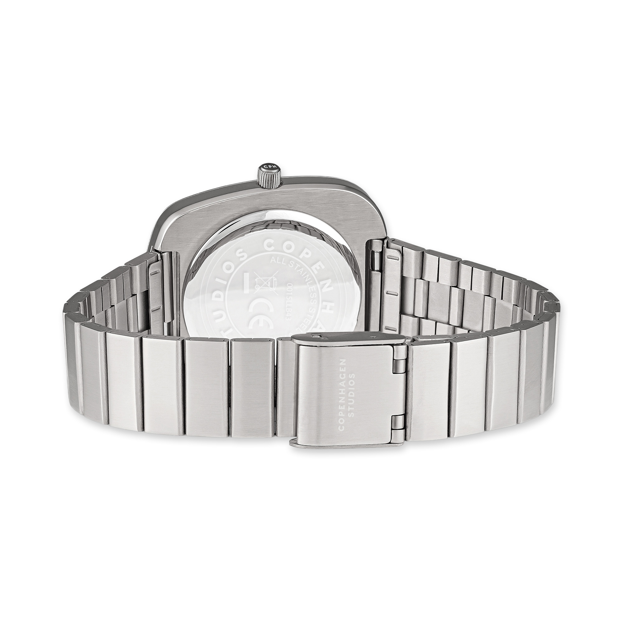 Copenhagen Studios Quarzuhr »Curved Watch« Armbanduhr, Damenuhr, Edelstahlarmband, analog