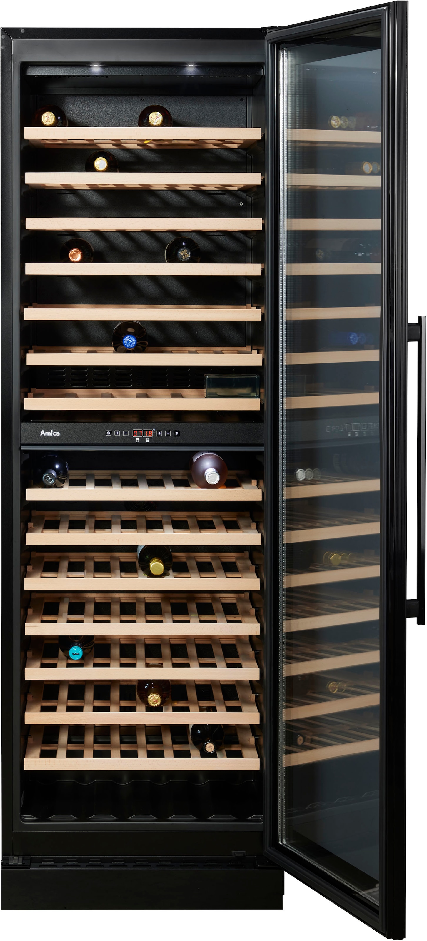 Amica Weinkühlschrank »WK 348 100 S«, für 117 Standardflaschen á 0,75l, Standkühlschrank