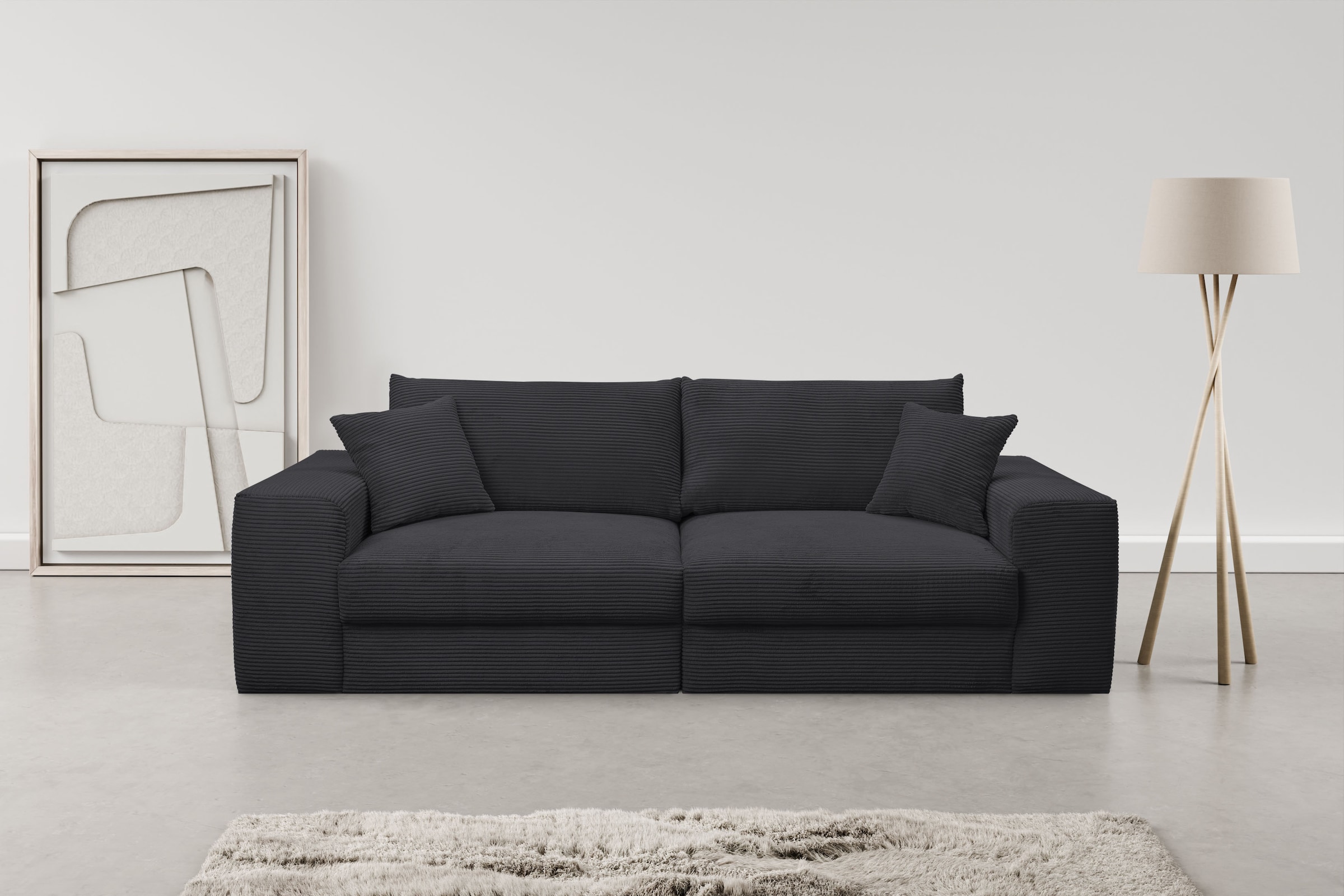 WERK2 Big-Sofa »Rozzana 246 cm Mega Sofa mit viel Platz modern und bequem« Cord