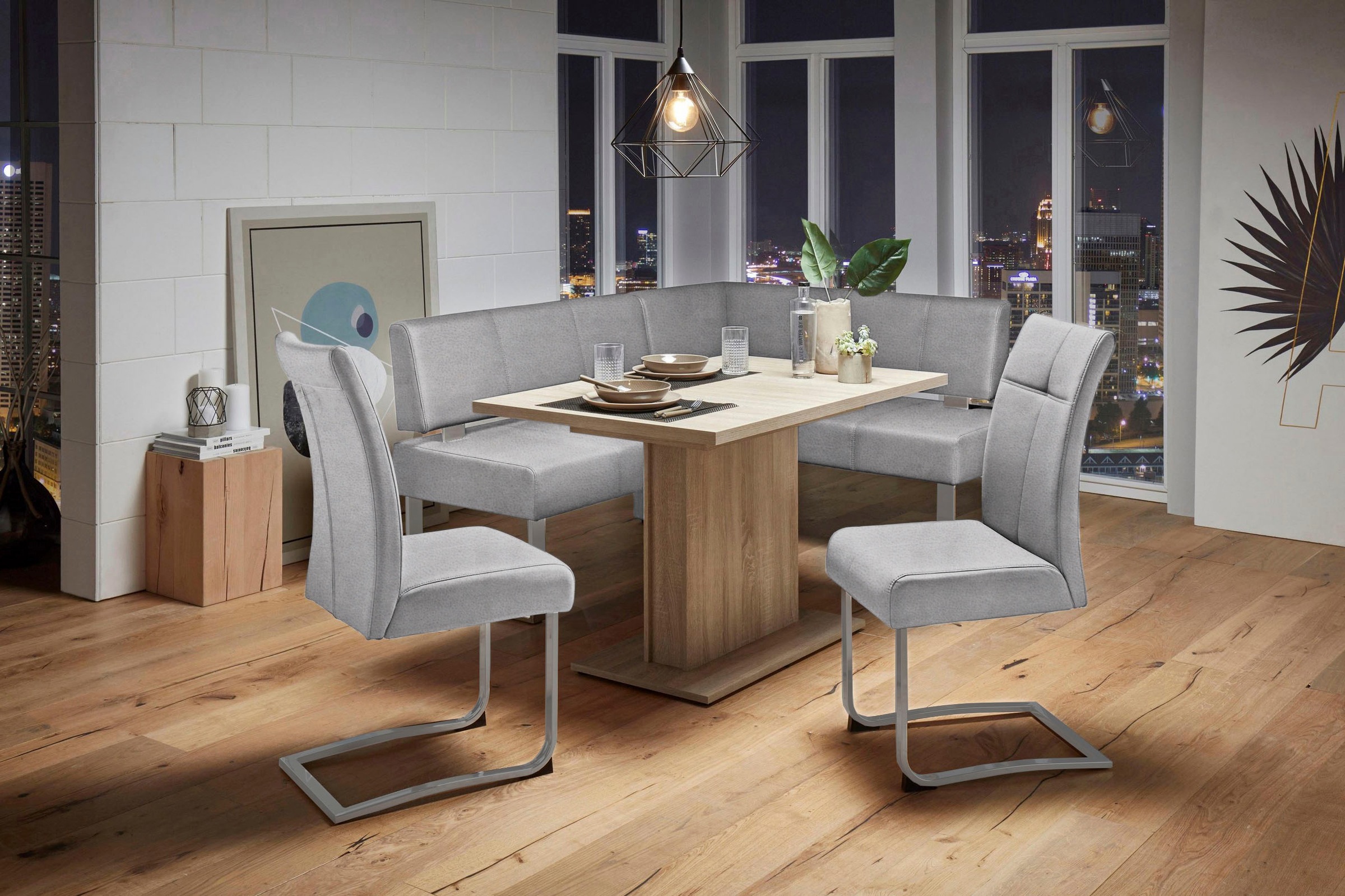 Home affaire Freischwinger »Rab« (Set) 2 Stk.Bezug in verschiedenen Qualitä günstig online kaufen