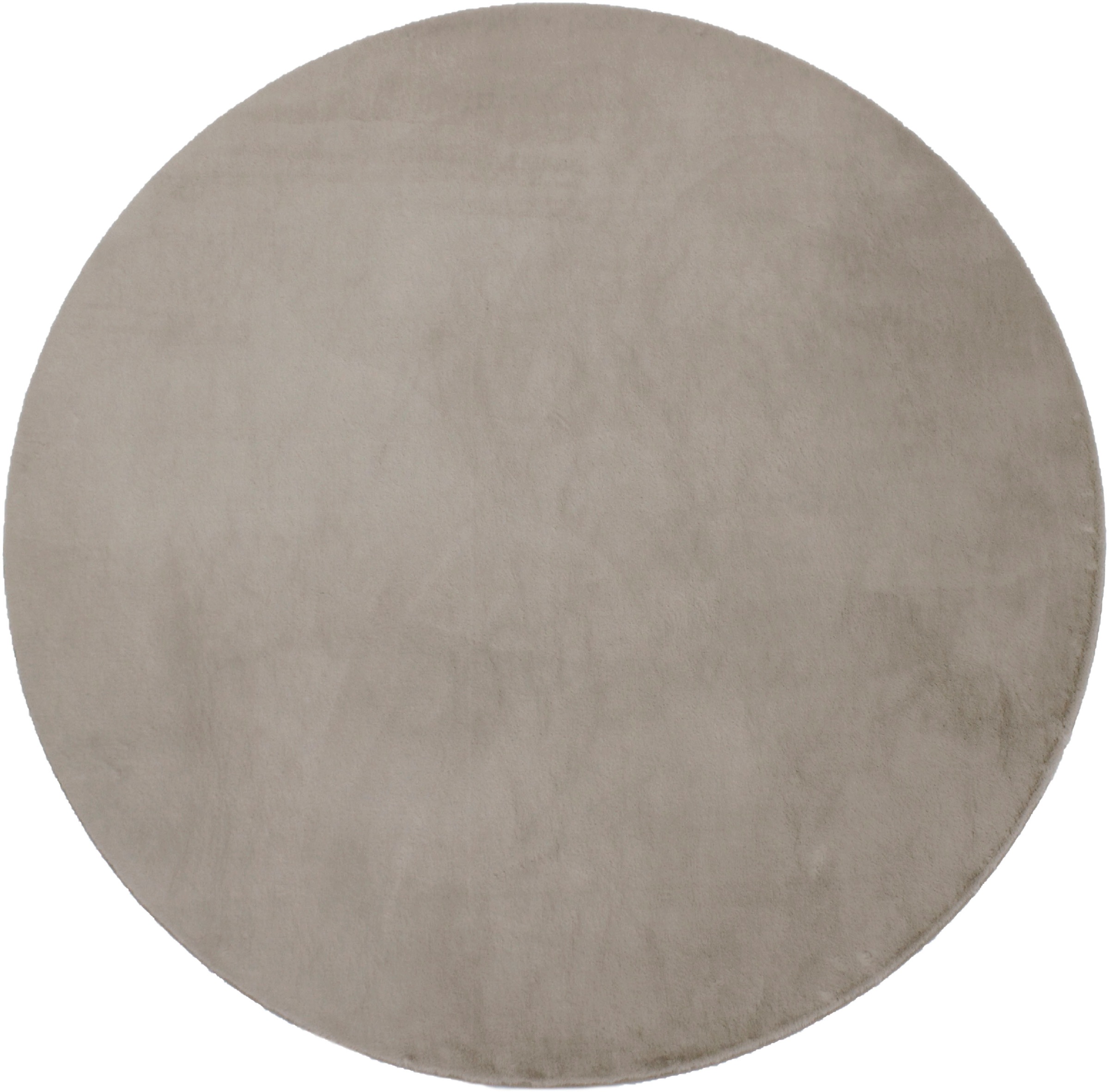 Leonique Fellteppich »Balu«, rund, 20 mm Höhe, Kunstfell in Kaninchenfell Haptik, fußbodenheizungsgeeignet, pflegeleicht, ideale Teppiche für Wohnzimmer, Schlafzimmer, Esszimmer, Arbeitszimmer