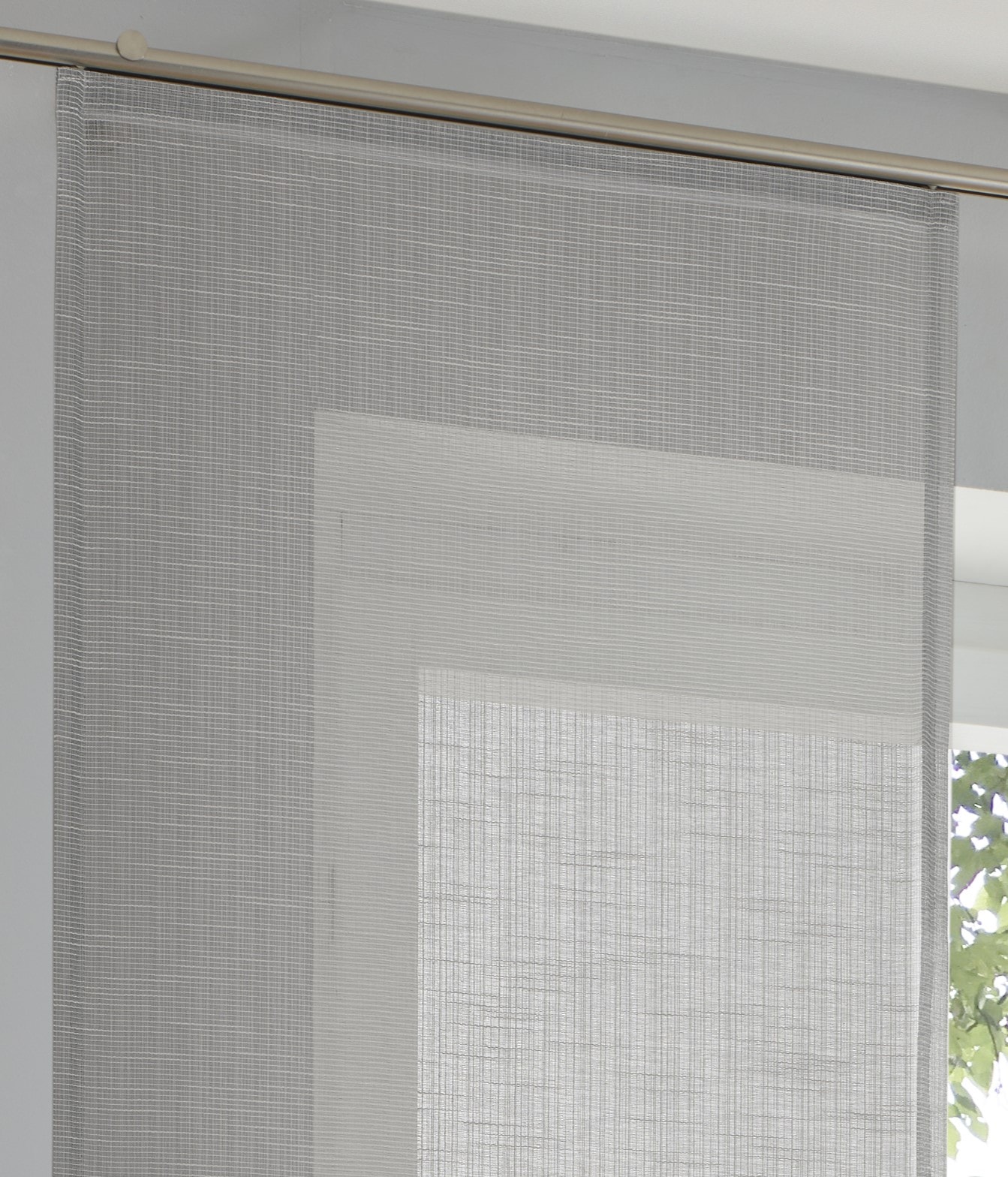 Kutti Schiebegardine »Boston Schiebevorhang« Paneelwagen 1 Stk. tlg. Schiebevorhang uni (1 St)