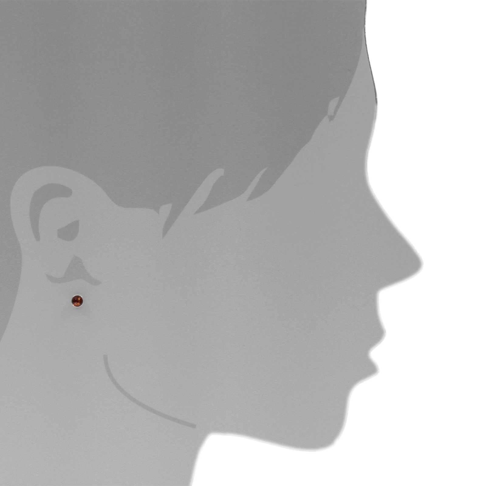 OSTSEE-SCHMUCK Paar Ohrstecker »Ostsee-Schmuck Ohrstecker Classic 4 mm Ohrstecker Classic 4 mm«, (2 tlg.)