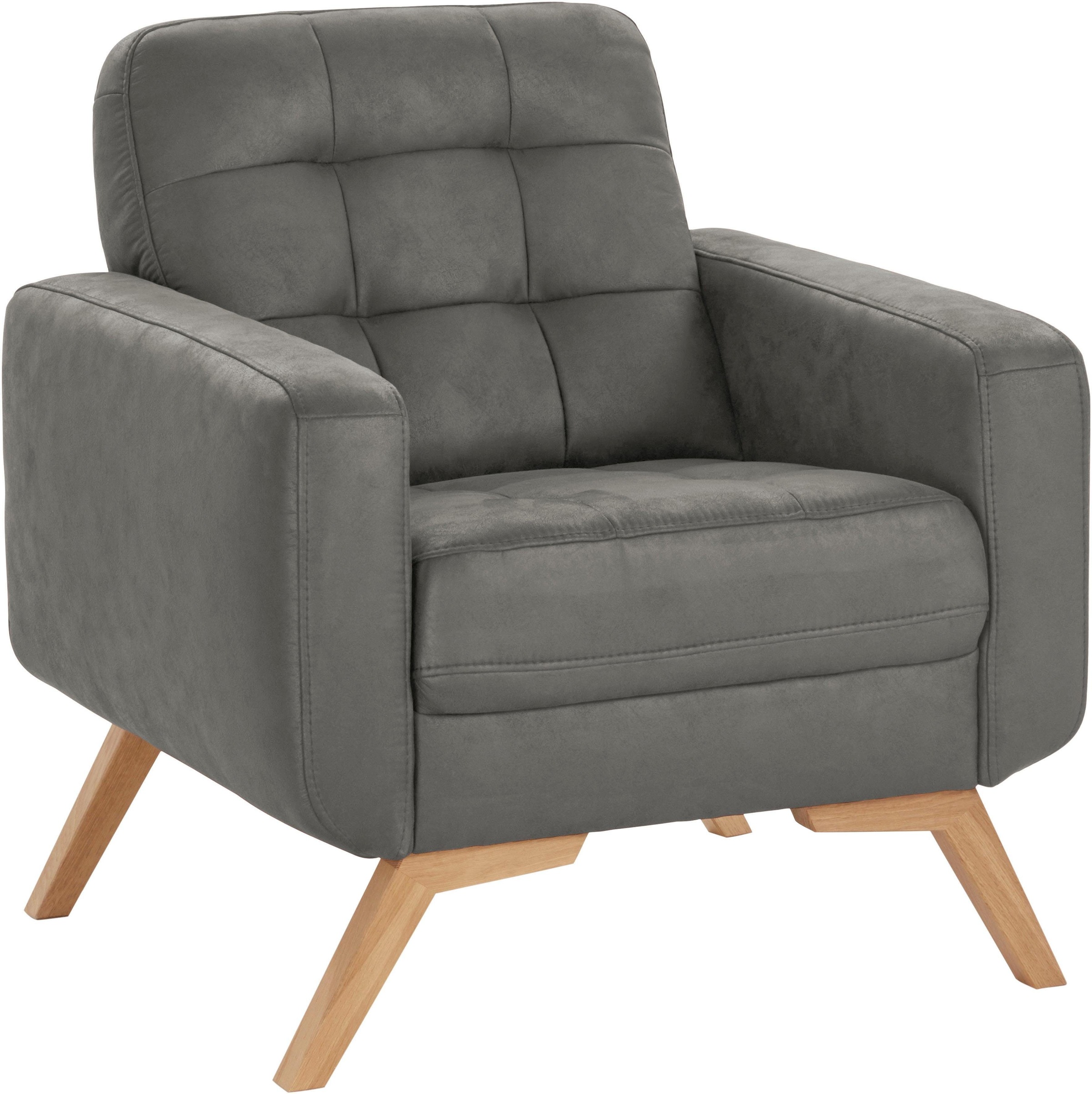 exxpo - sofa fashion Sessel »Fiord, Loungesessel«, aktuelles Design, tolle Detailverarbeitung im Sitz und Rücken