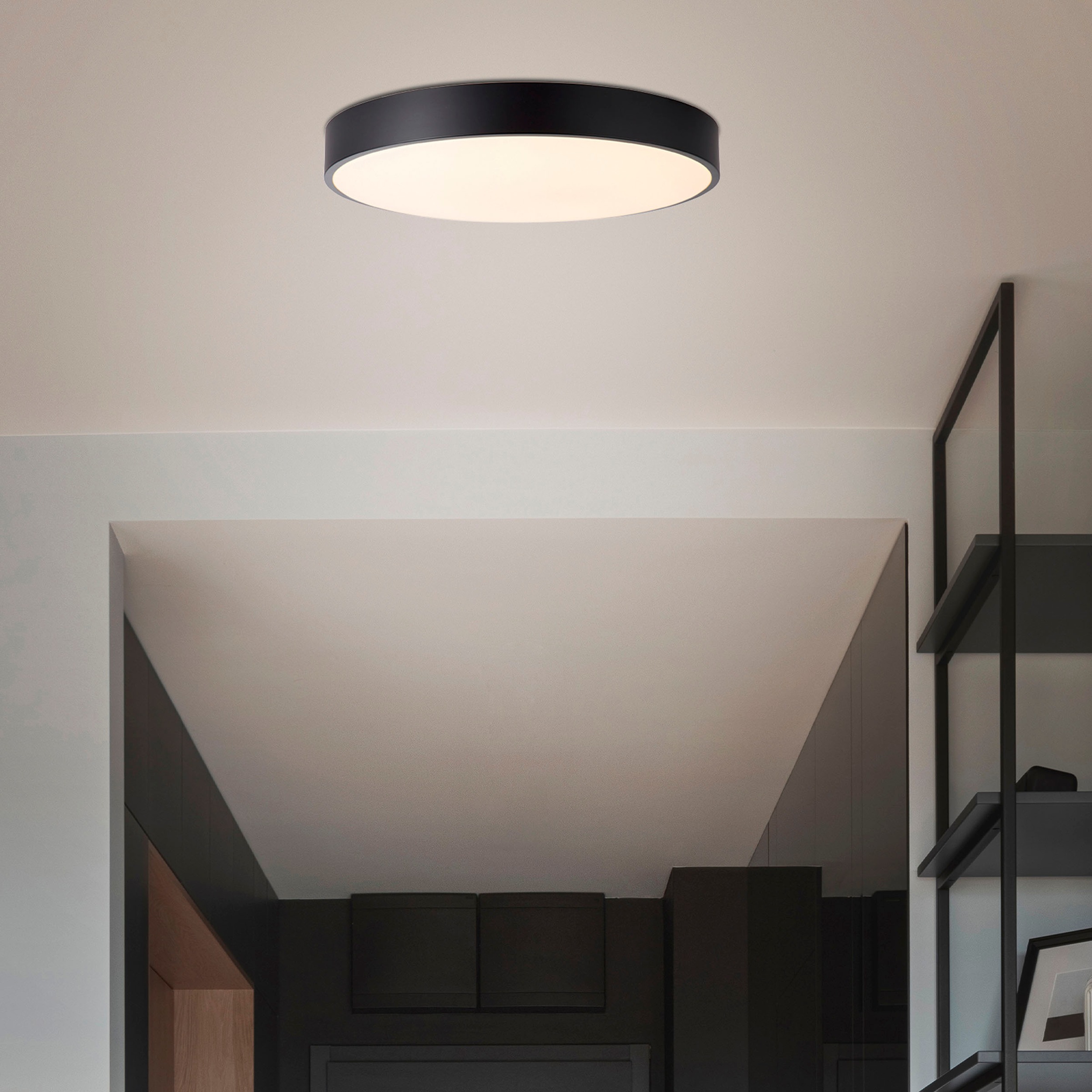 BreLight LED Wandleuchte »Slimline«, D 50 cm, 3800 lm, 3000-6500 K, CCT, di günstig online kaufen