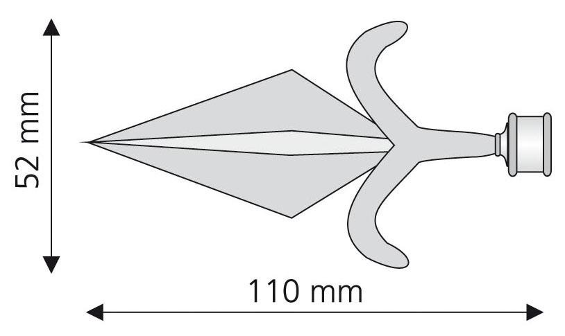 Liedeco Gardinenstangen-Endstück »Amor«, (Set, 2 St.), für Gardinenstangen Ø 16 mm
