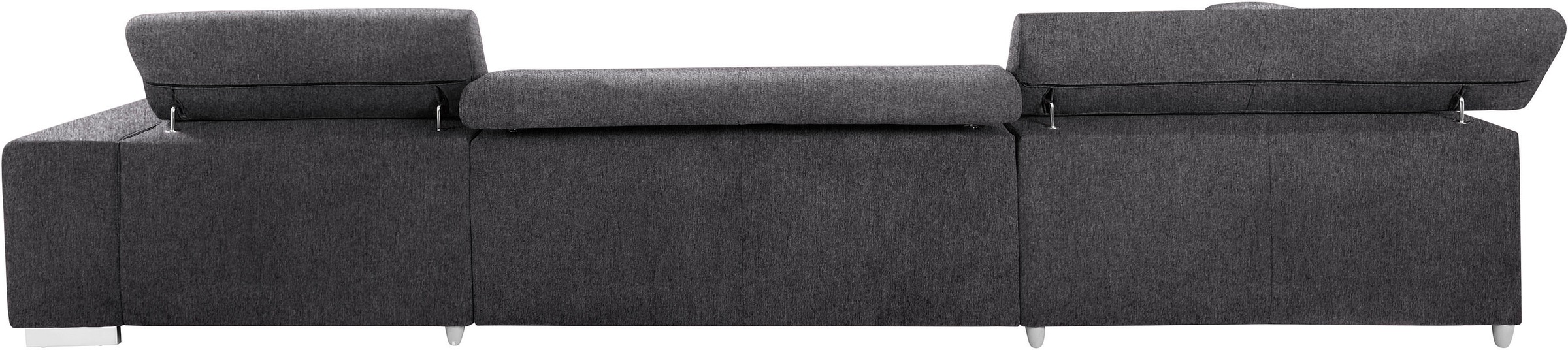 COTTA Wohnlandschaft »Orion U-Form«, mit Kopfteilverstellung & 6 Nierenkissen