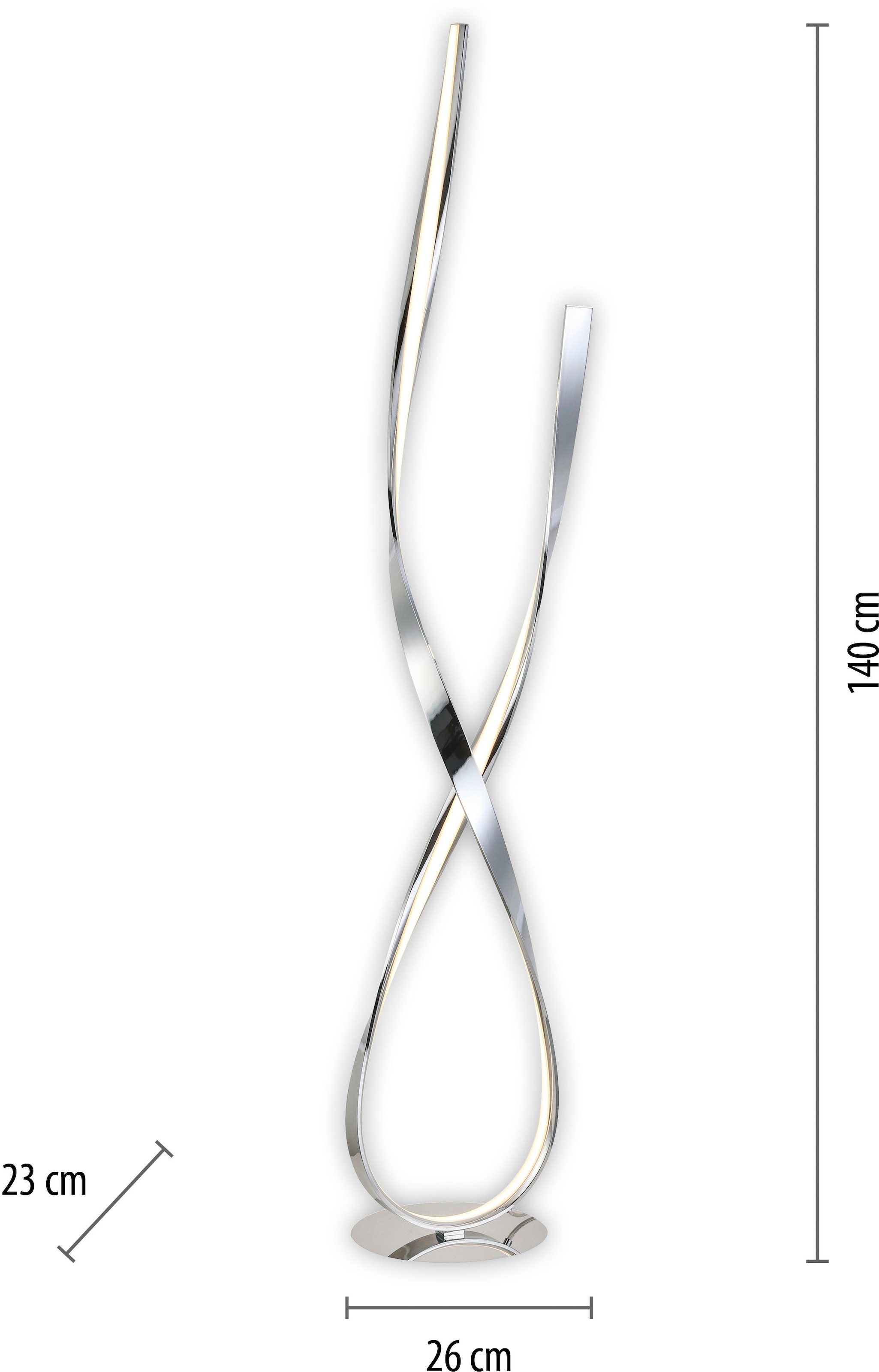 Paul Neuhaus Stehlampe »LINDA«, 1 flammig, Leuchtmittel LED-Board | LED fest integriert