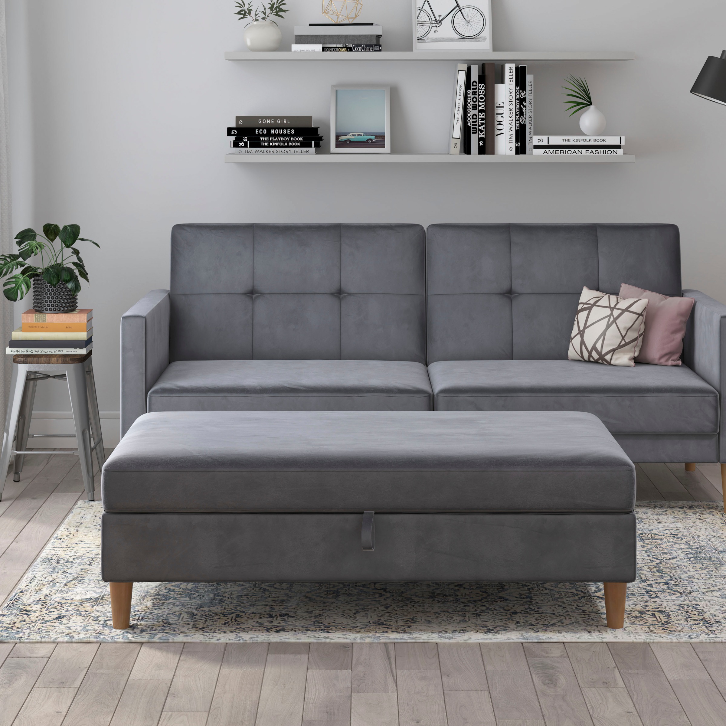 Dorel Home Stauraumhocker »Lilly«, (1 St.), mit Stauraum, frei in Raum stellbar, Sitzhöhe 43 cm
