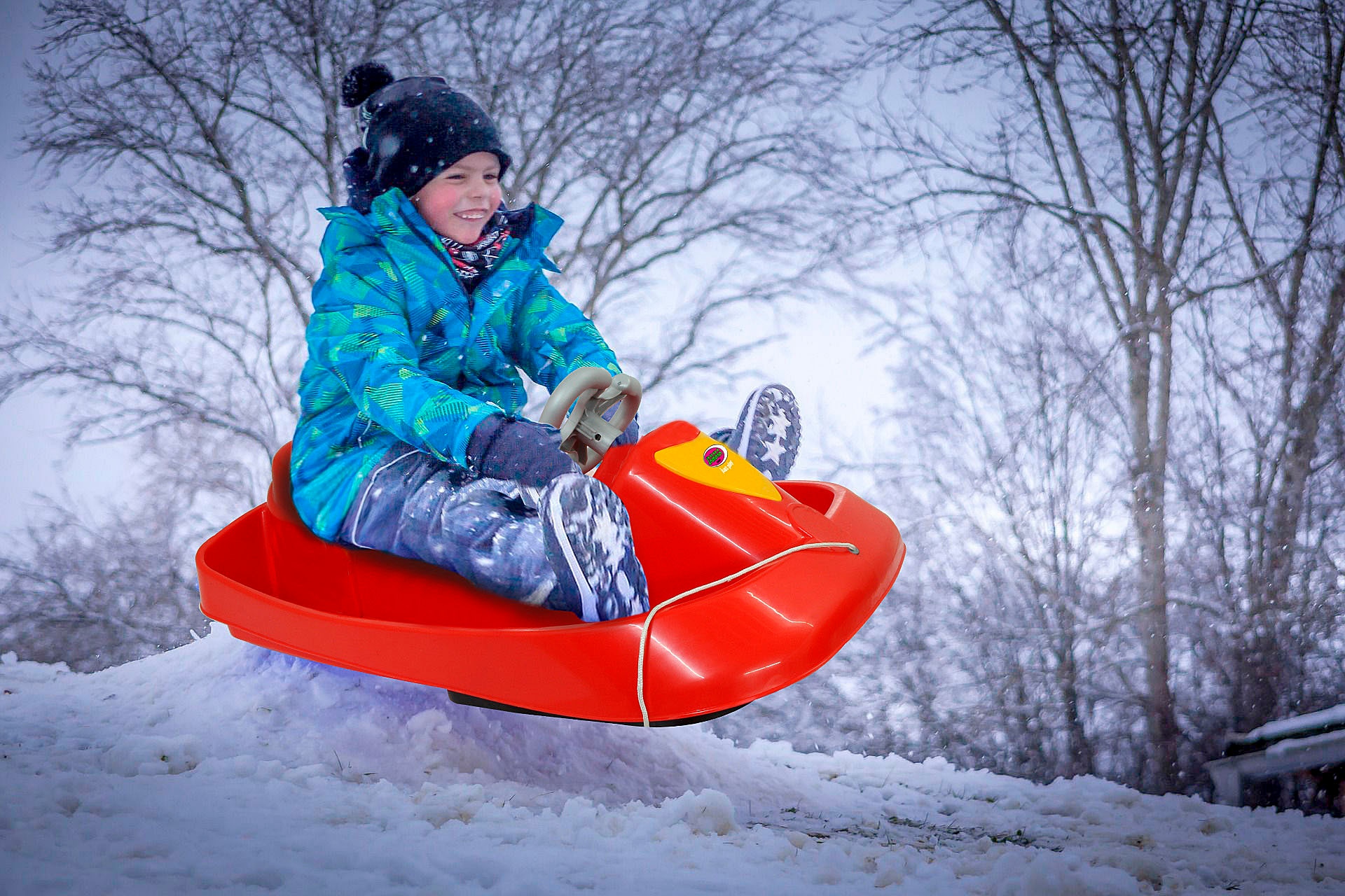 Jamara Bob »Snow Play Bob Ralley 100 cm, mit Lenkrad und Bremse«