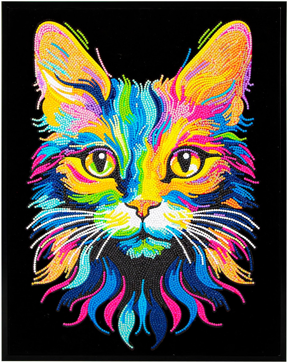 Diamond Dotz Kreativset »Diamond Painting Neon Katze«