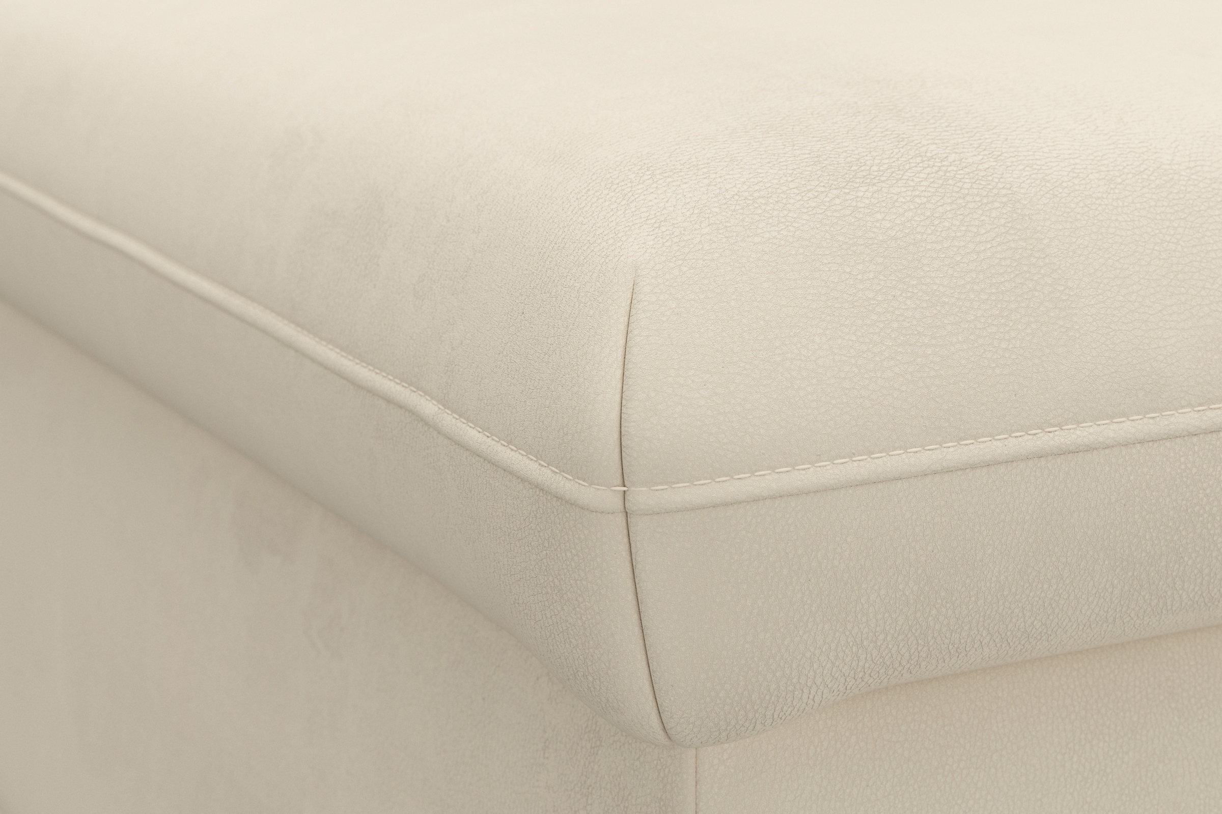 DOMO collection Hocker »Topper«, mit Wellenunterfederung, auf Kunststoffgleitern