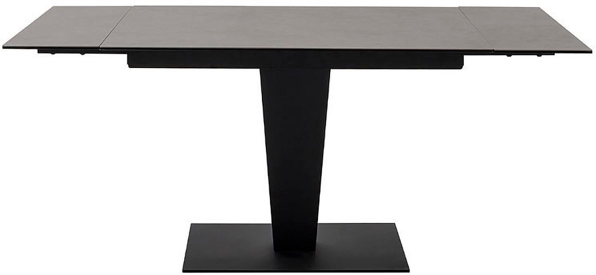 MCA furniture Esstisch »PESARO Auszugstisch mit Säule 120-180 cm«, (Einzelstück), Keramik,Edelstahl,Stirnauszug,ausziehbar,Tischplatte 14 mm