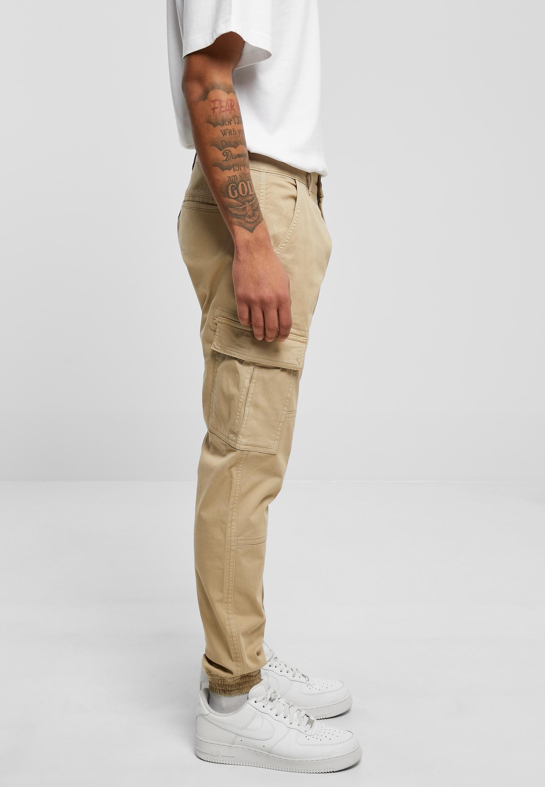 URBAN CLASSICS Cargohose »Urban Classics Herren Washed Cargo Twill Jogging Pants«