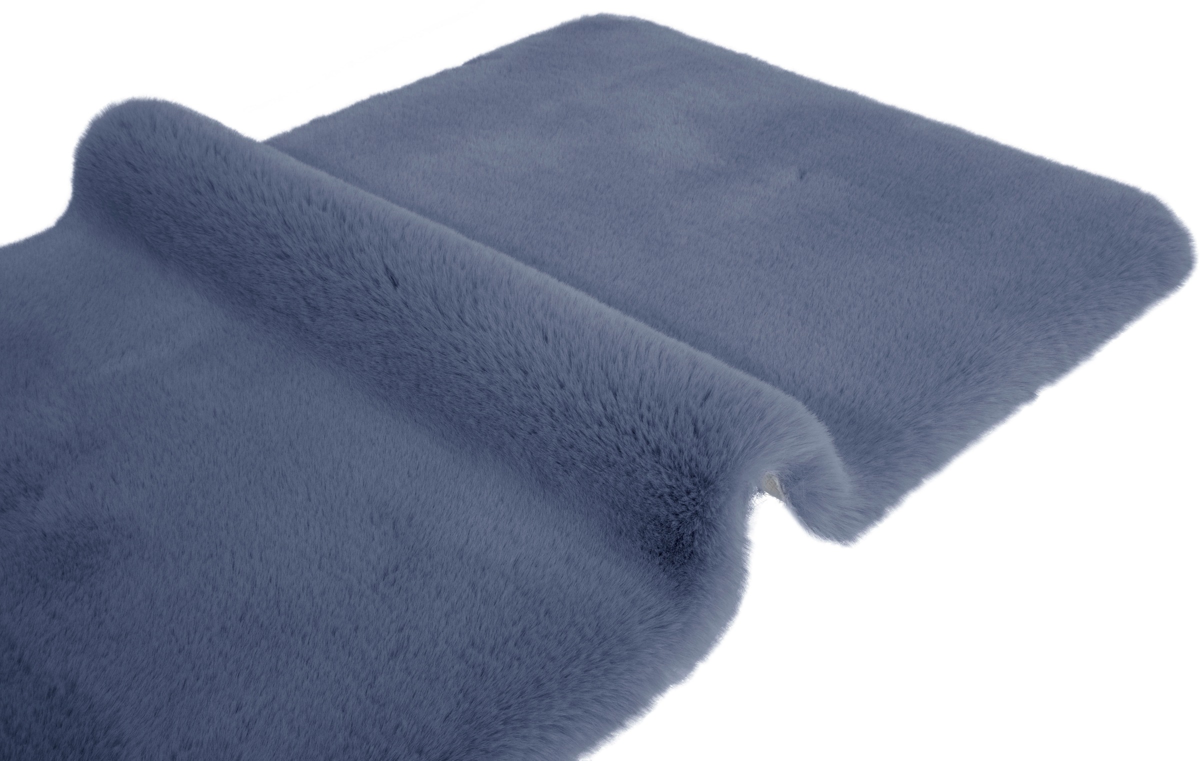 my home Badematte »Rabbit Badematten, Badvorleger, Badezimmer Teppich«, rutschhemmend beschichtet, strapazierfähig-fußbodenheizungsgeeignet-schnell trocknend, Kaninchenfell-Haptik, Badteppich, rechteckig, rund & als 3-tlg. Set