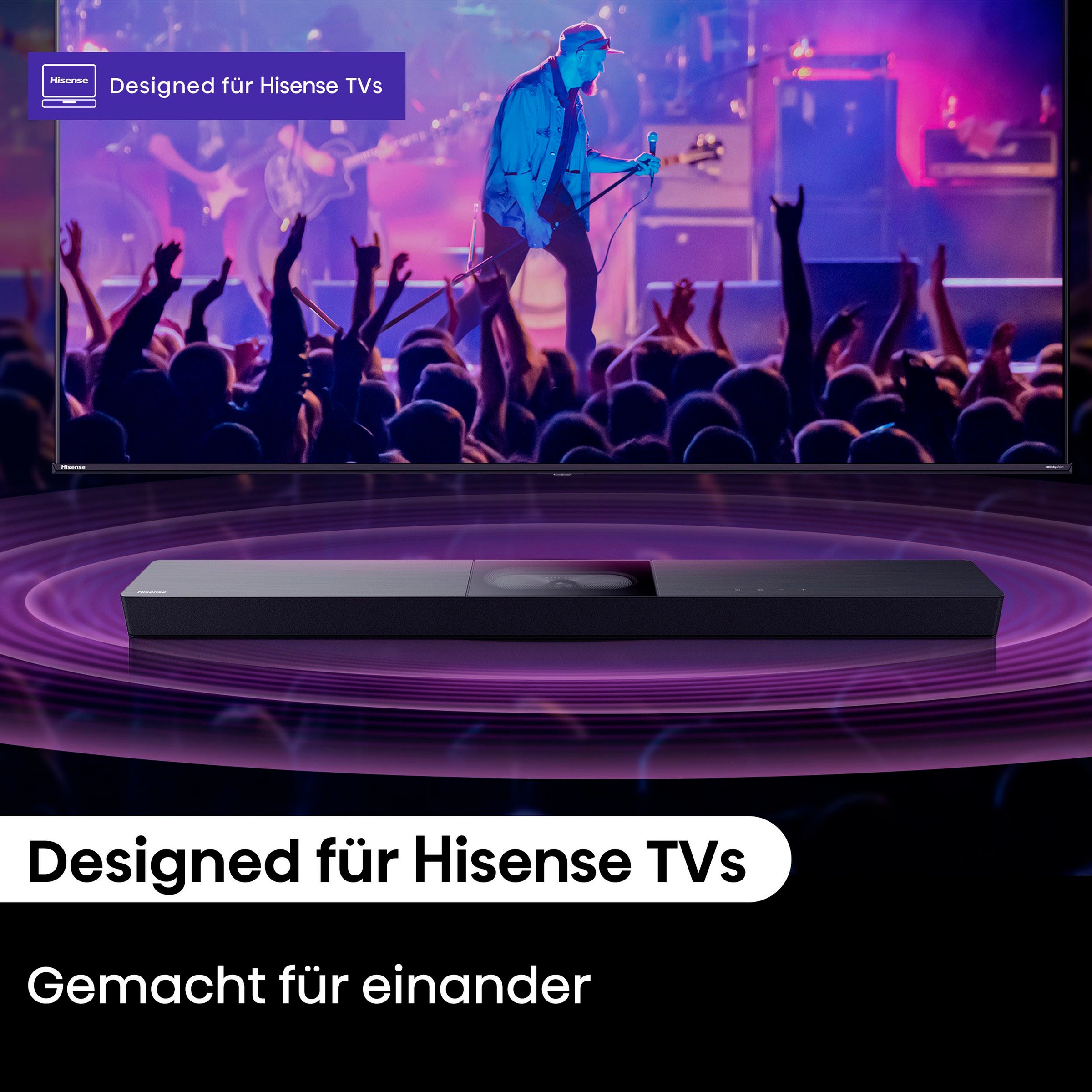 Hisense Mini-LED-Fernseher »55E8S« 139 cm/55 ″ Smart-TV inkl. HS2000 Soundbar im Wert von UVP €129