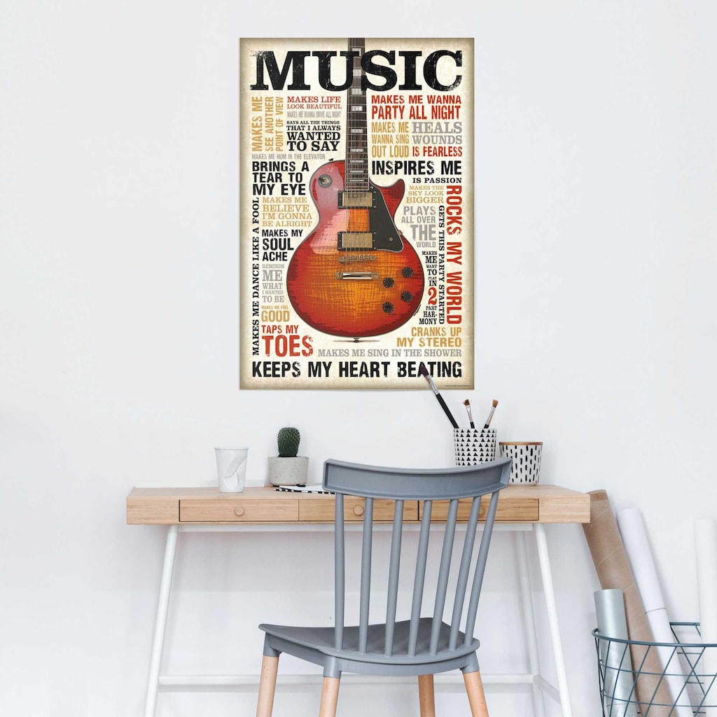 Reinders! Poster »Music is Passion«, (1 St.)