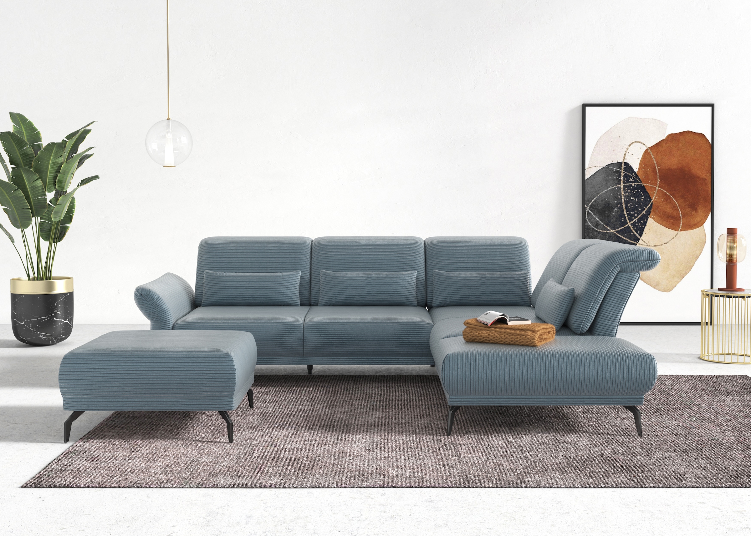 INOSIGN Ecksofa »Coco L-Form«, Sitztiefen-, Arm- und Kopfteilverstellung, C günstig online kaufen