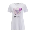Aniston CASUAL T-Shirt, liebevolle mit Luftballons bedruckt, diese sind teilweise mit Pailletten und Glitzerdruck verziert