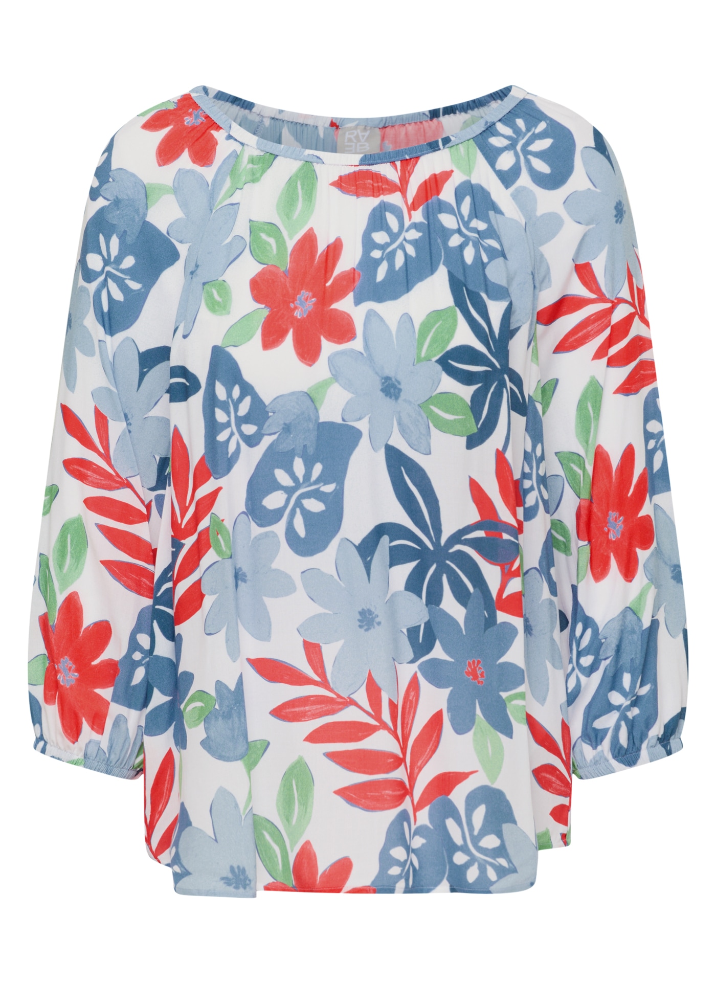 Rabe Klassische Bluse mit All-Over Print