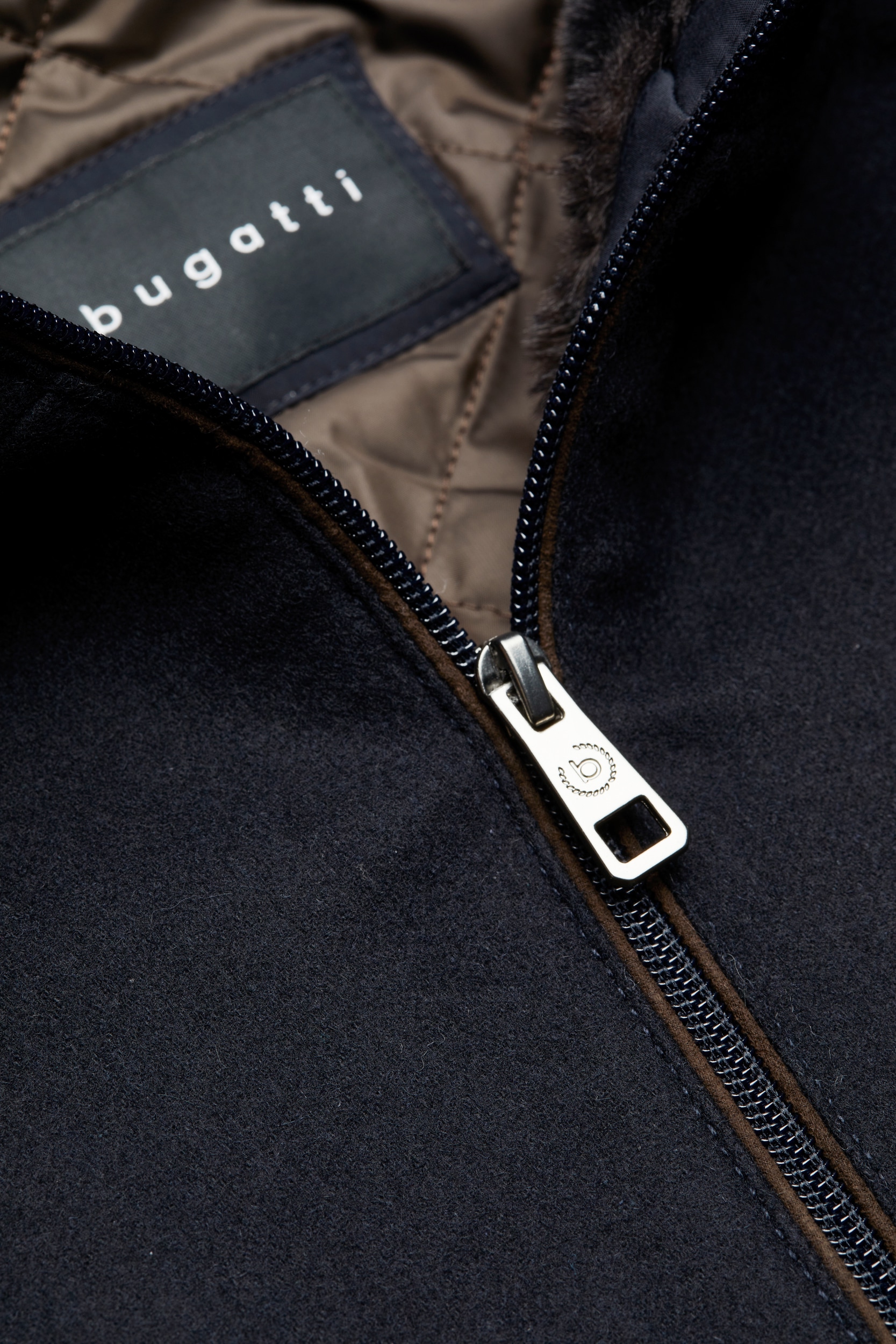 bugatti Strickjacke, aus gekochter Wolle
