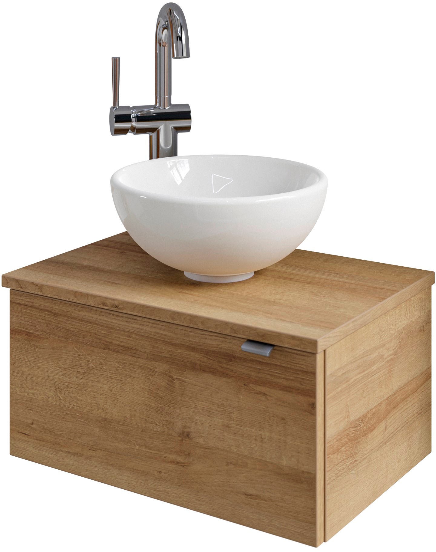 Saphir Badmöbel-Set »Serie 6915«, (4 St.), Gäste-Bad, 51 cm breit, mit LED-Spiegel und 1 Tür