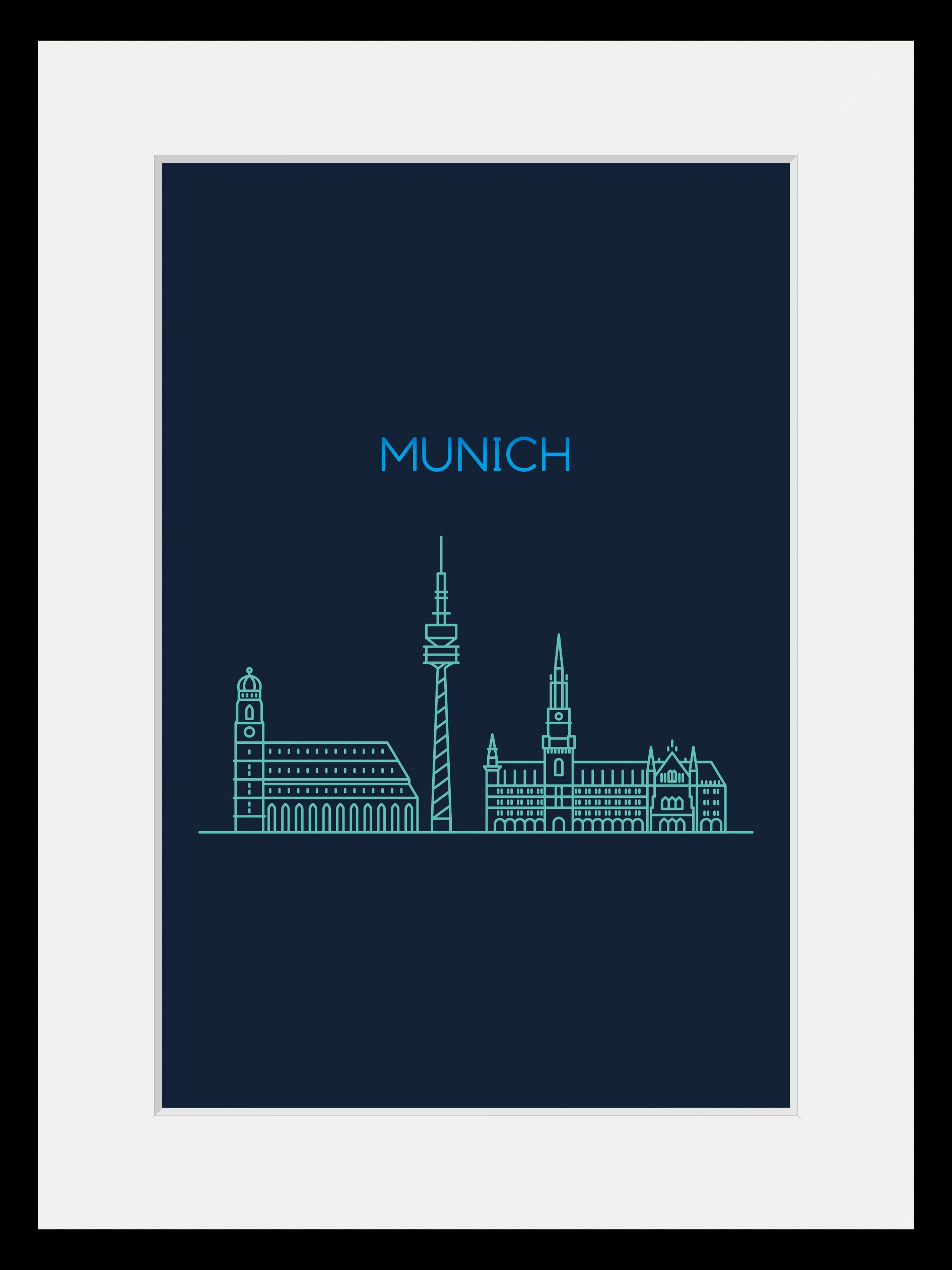 queence Bild »Munich Sightseeing«, Städte-Stadt-Deutschland-München-Schrift günstig online kaufen