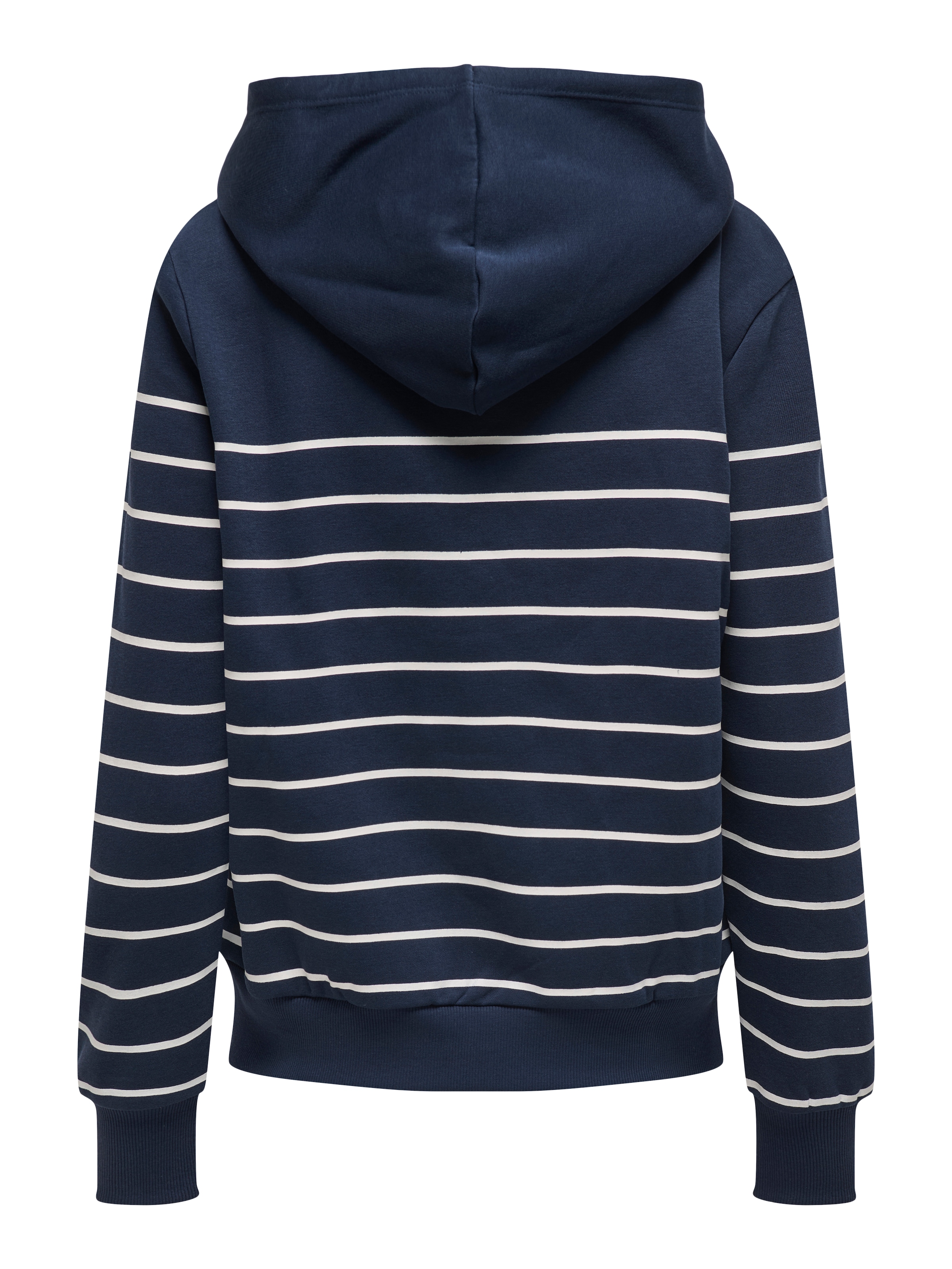 ONLY Kapuzensweatshirt »ONLADELLE L/S STRIPE HOOD SWT«, mit Herz-Stickerei