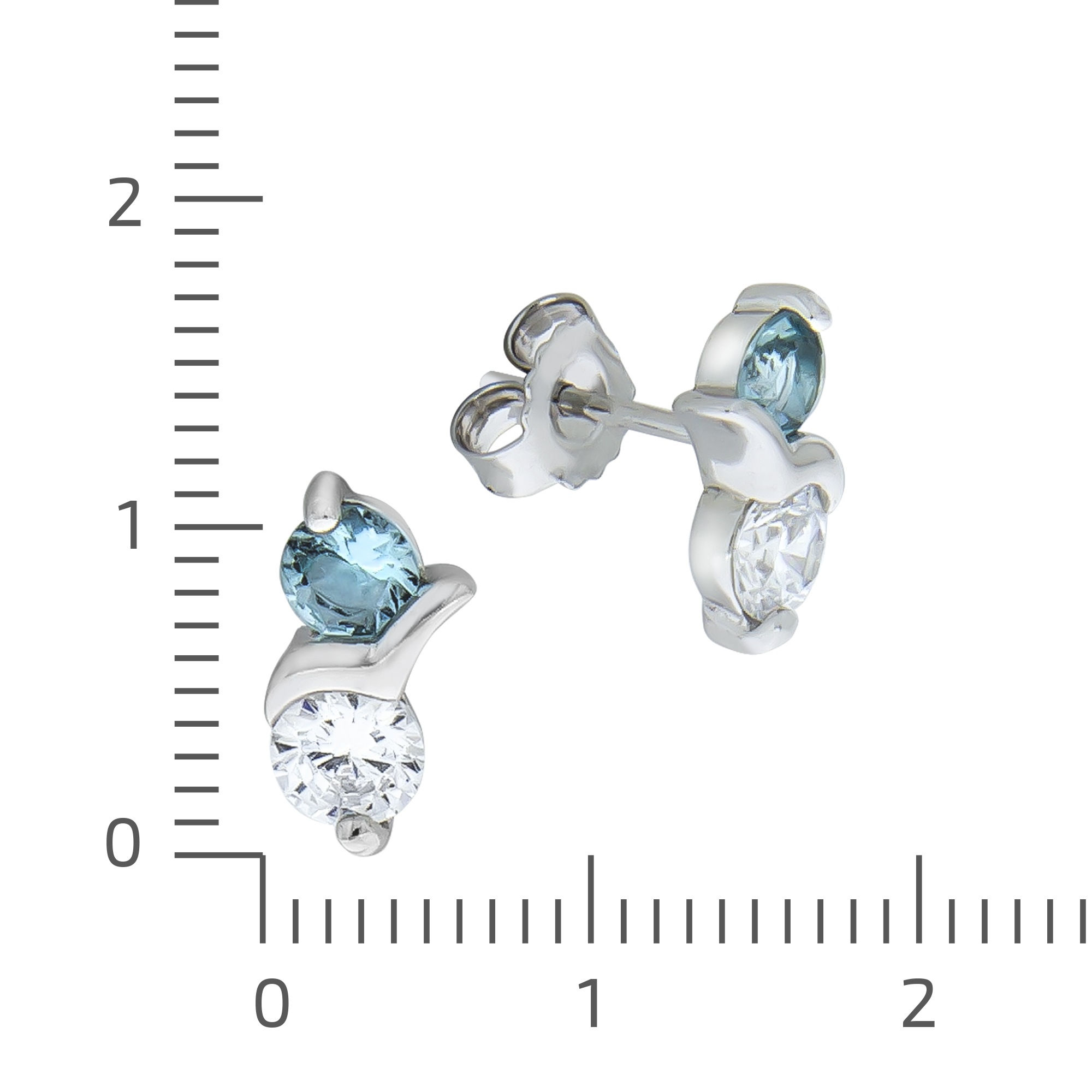 Vivance Paar Ohrstecker »925/- Sterling Silber rhodiniert Zirkonia und Kristall«